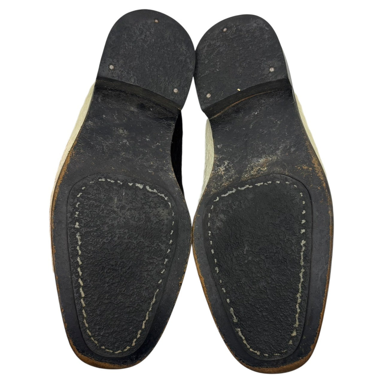 Y's(ワイズ) Harako Leather Sandals ハラコ レザー サンダル YZ-E08-764 表記無(22.5cm~23cm程度) アイボリー×ブラウン ミュール