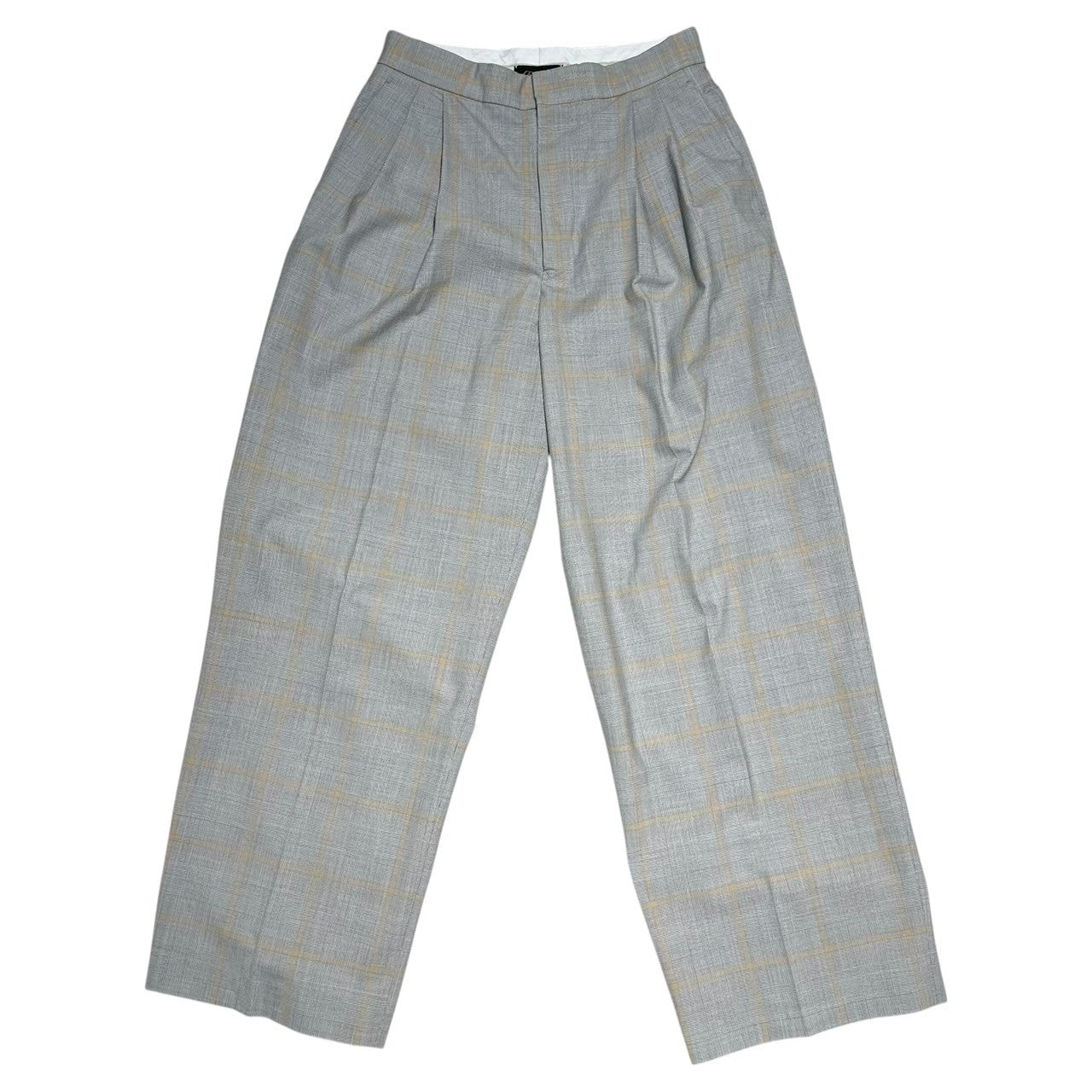 Drawer(ドゥロワー) D MS2 P/W GLNCHK TUCK PT グレンチェック タック パンツ 6515-236-1101 36(S程度) グレー