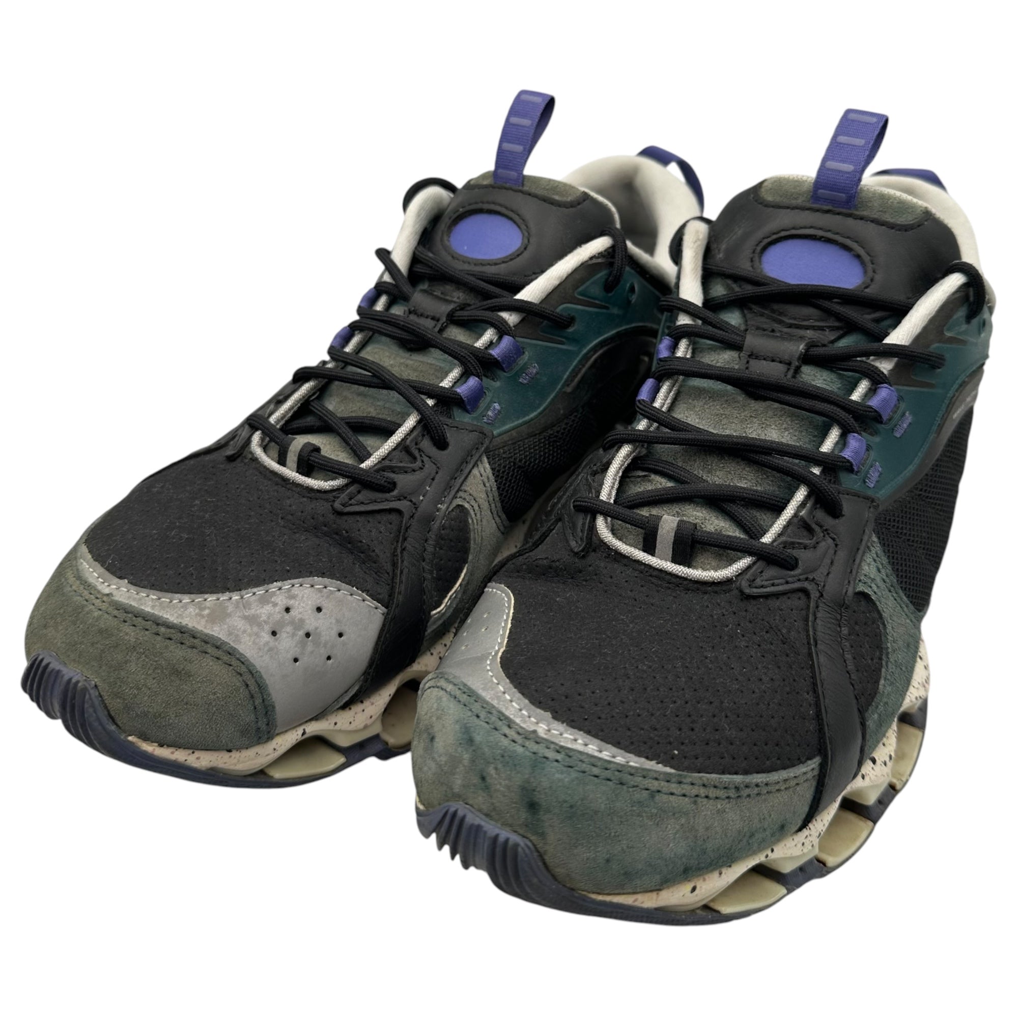 MIZUNO×Graphpaper(ミズノ×グラフペーパー) Wave Prophecy β2 "Green/Black/Purple" ウェーブ プロフェシー ベータ2 D1GD230701 27.5cm ブラック×ブルー スニーカー