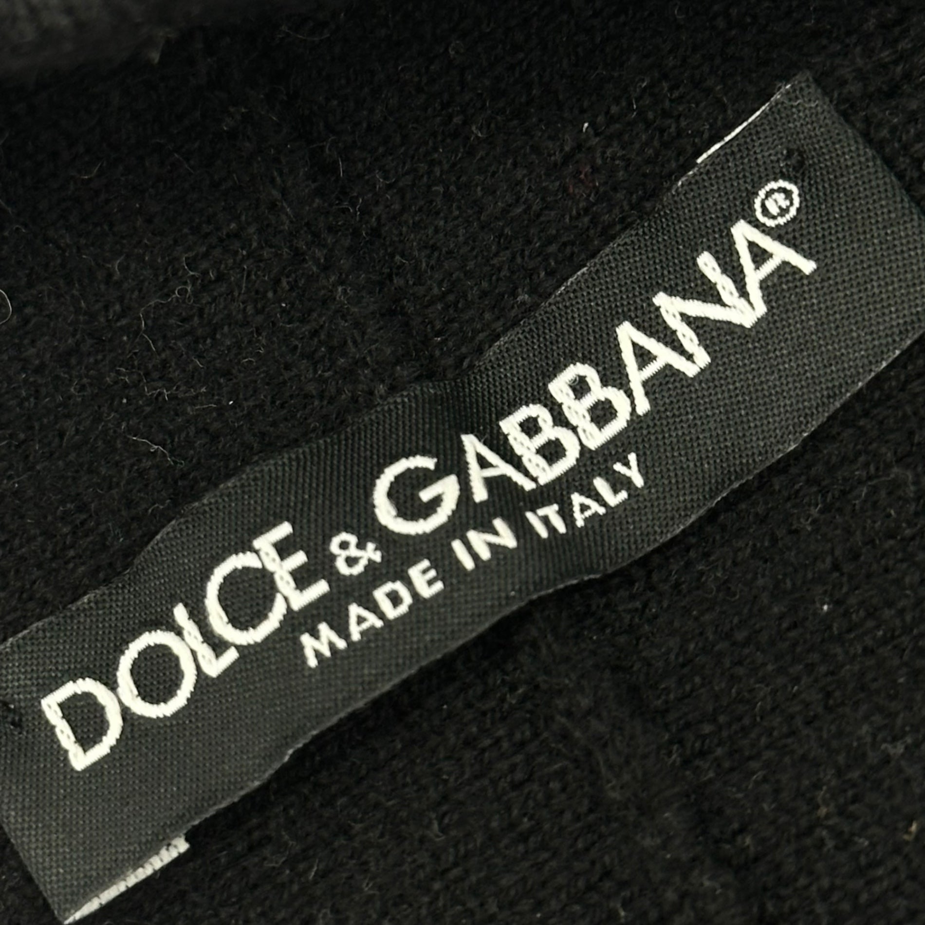 DOLCE&GABBANA(ドルチェ&ガッバーナドルガバ) Logo Hairband ロゴ ヘアバンド ブラック×ホワイト