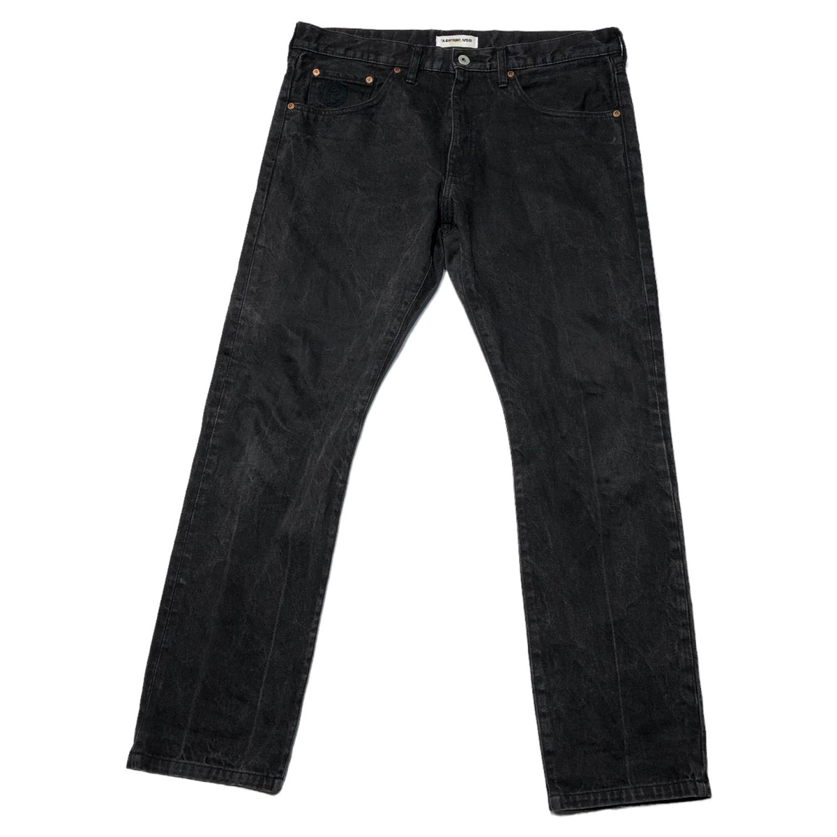 A BATHING APE(アベイシングエイプ) BLACK DENIM PANTS ブラック 