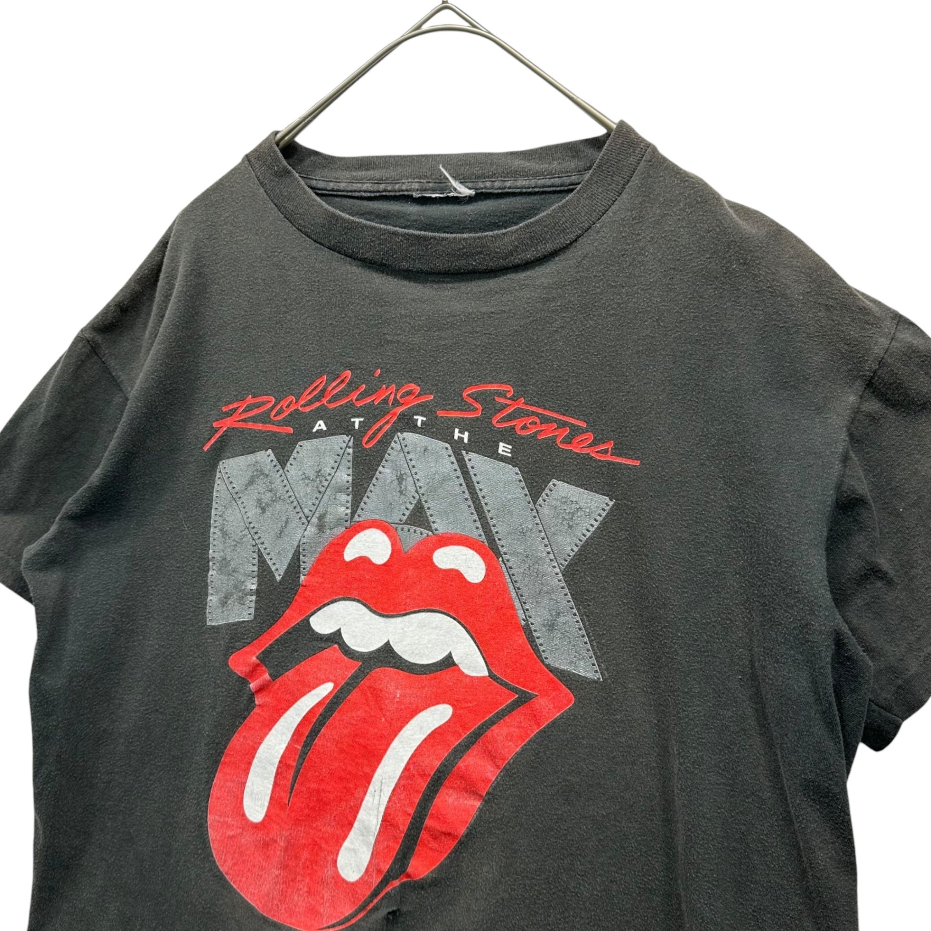 ROLLING STONES(ローリングストーン) 1989 © ”At the MAX” vintage band T-shirt ヴィンテージ バンド Tシャツ 表記無し(S程度) グレー