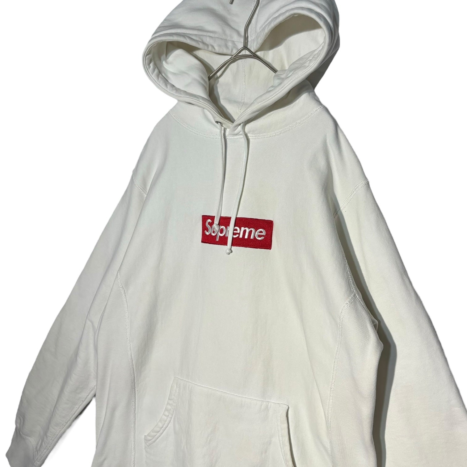 SUPREME(シュプリーム) 16AW Box Logo Hooded Sweatshirt ボックス ロゴ フーディ M ホワイト×レッ