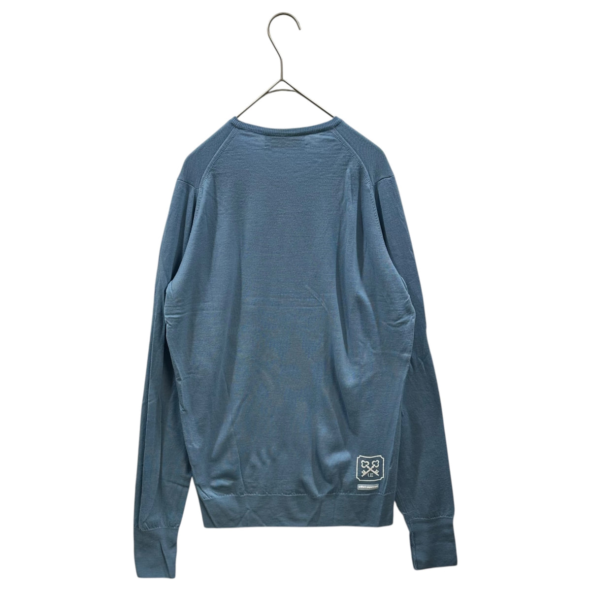 JOHN SMEDLEY×uniform experiment(ジョンスメドレー×ユニフォームエクスペリメント) CREW NECK KNIT クルーネック ニット UE-134142 2 スカイブルー