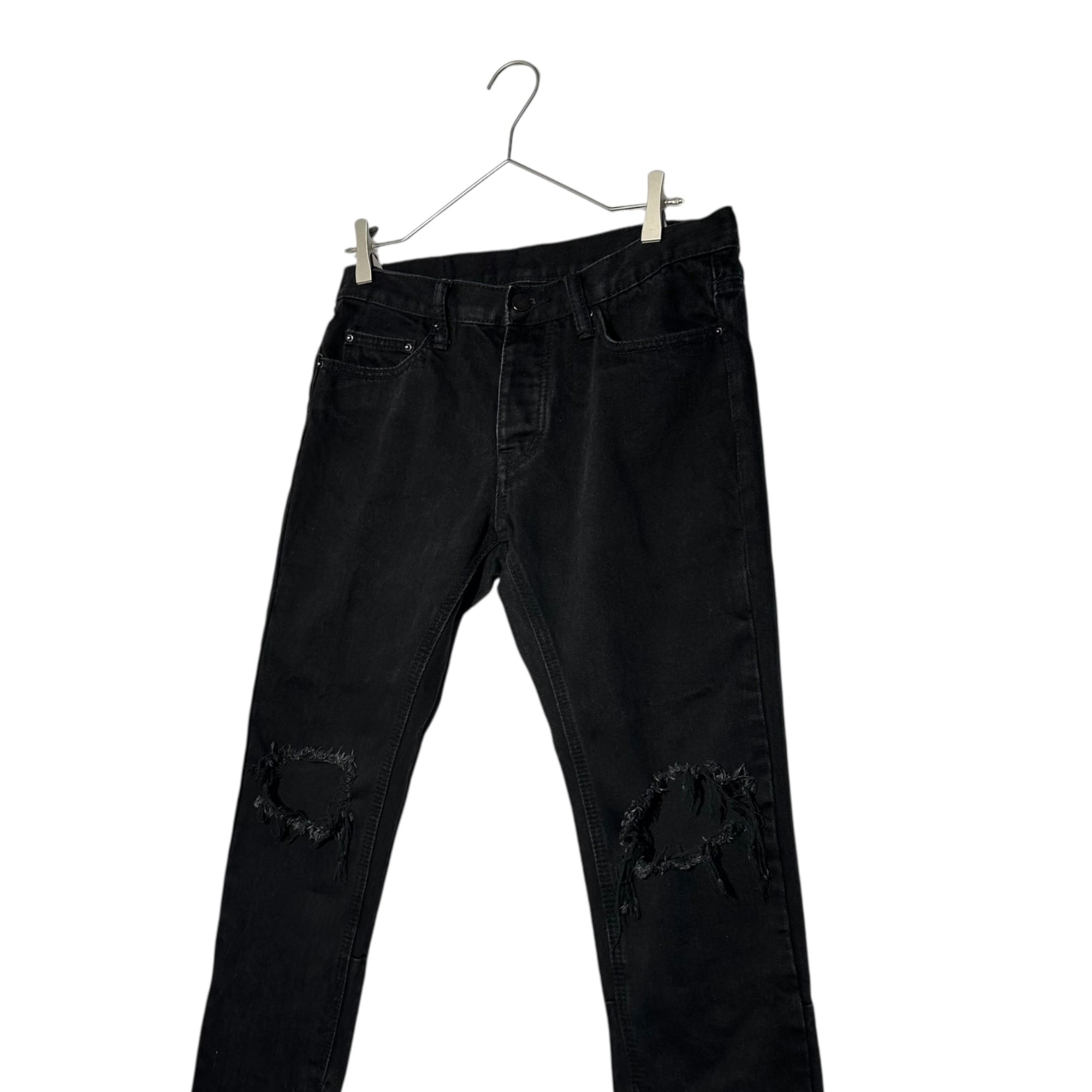 mnml(ミニマル) Damaged Skinny Pants ダメージ加工 スキニー パンツ 29 ブラック