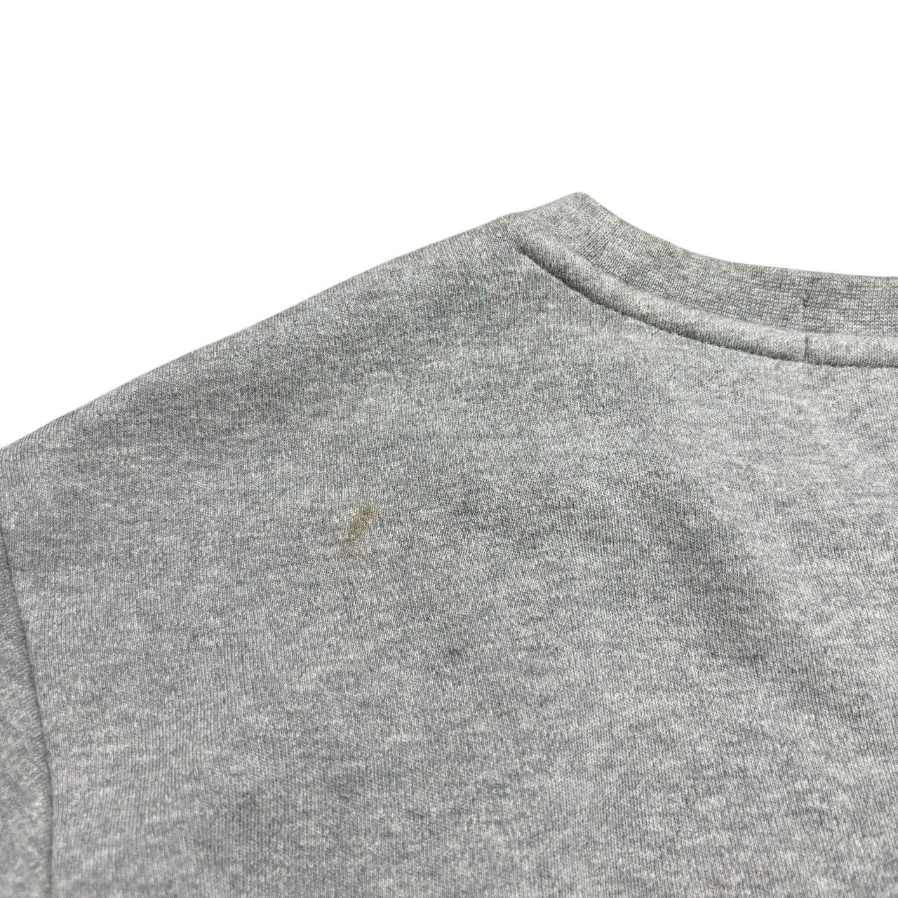 POLO RALPH LAUREN(ポロラルフローレン) Fleece lining one point sweatshirt 裏フリース ワンポイント スウェット M グレー×ブラック