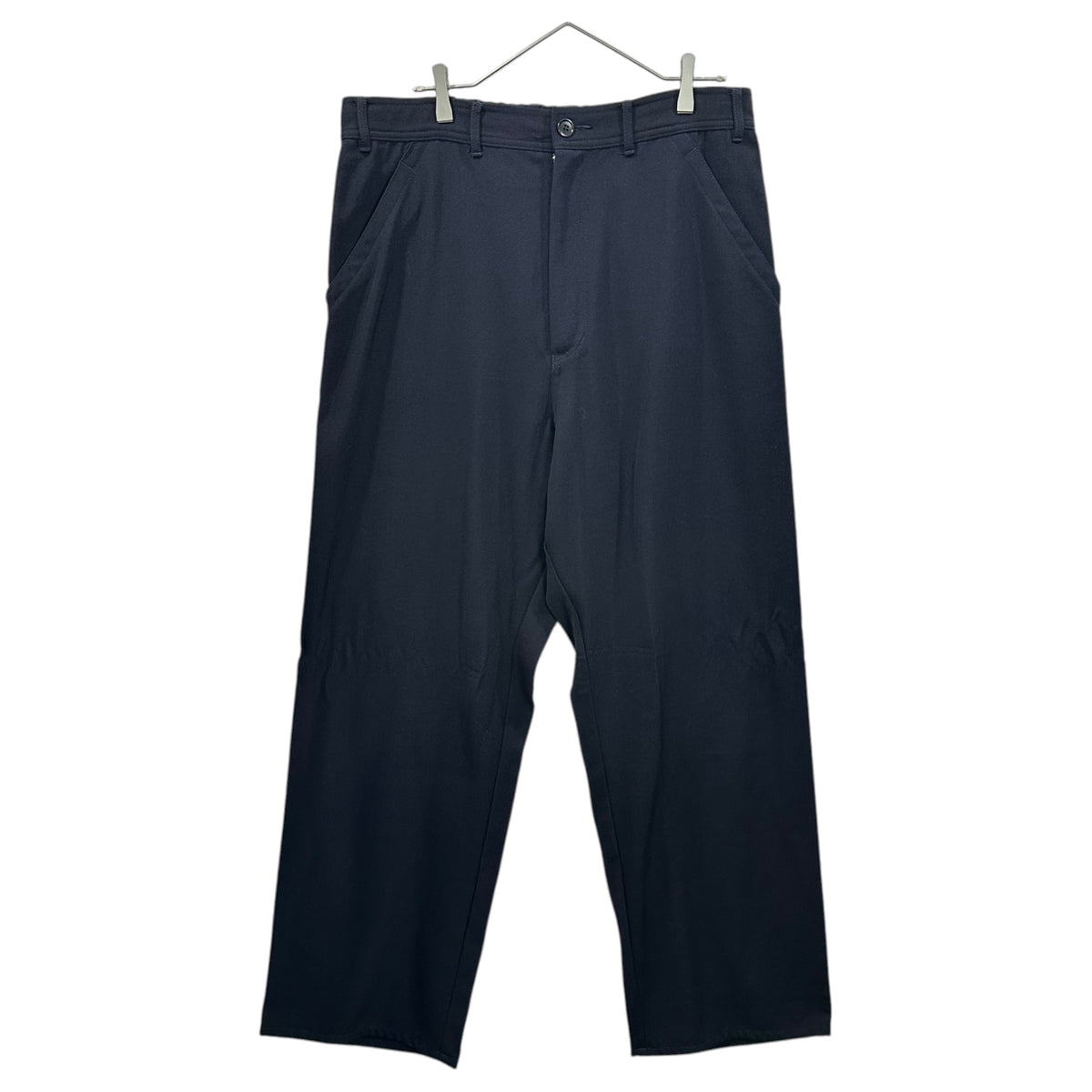 COMME des GARCONS HOMME PLUS(コムデギャルソンオムプリュス) 1994AW Wool Gabardine Wide-Tapered Slacks ウール ギャバジン ワイド テーパード スラックス PP-04004S S ブラック AD1994 90s アーカイブ
