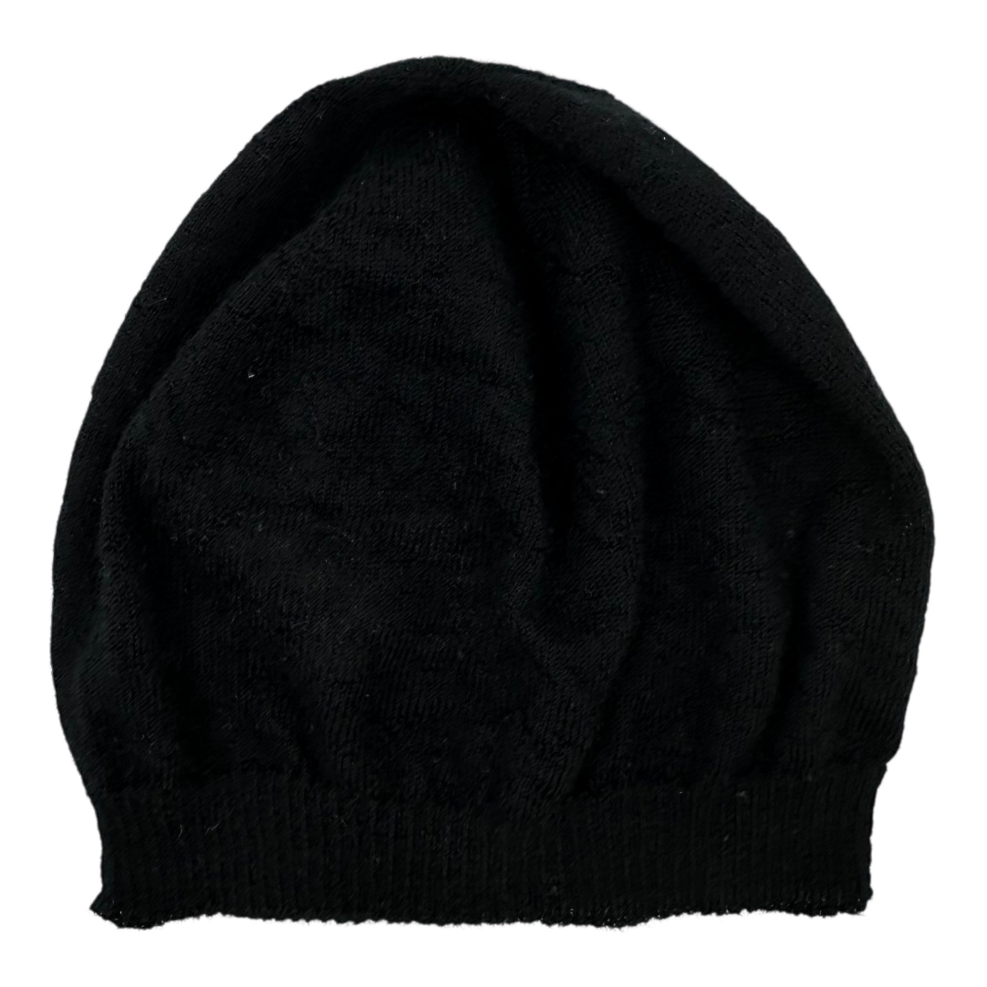 Rick Owens(リックオウエンス) 100% cashmere beanie knit hat カシミア100％ ビーニー ニット帽 RU02D6495 WS ブラック