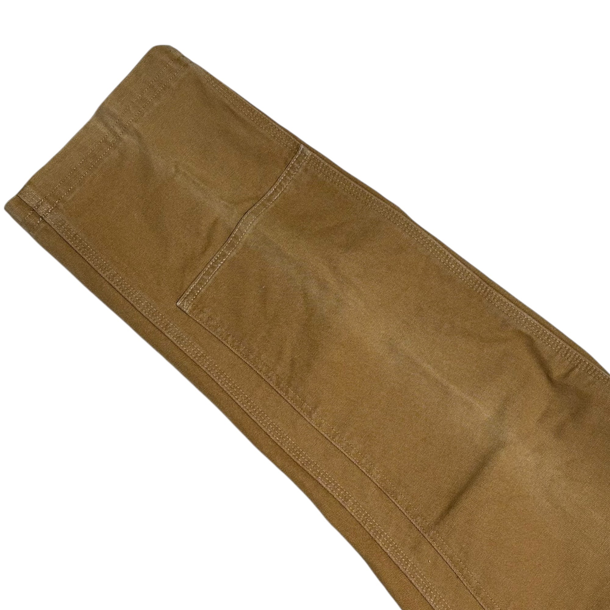 carhartt(カーハート) Double Knee Duck Work Pants ダブルニー ダック地 ワーク パンツ W34程度 ブラウン