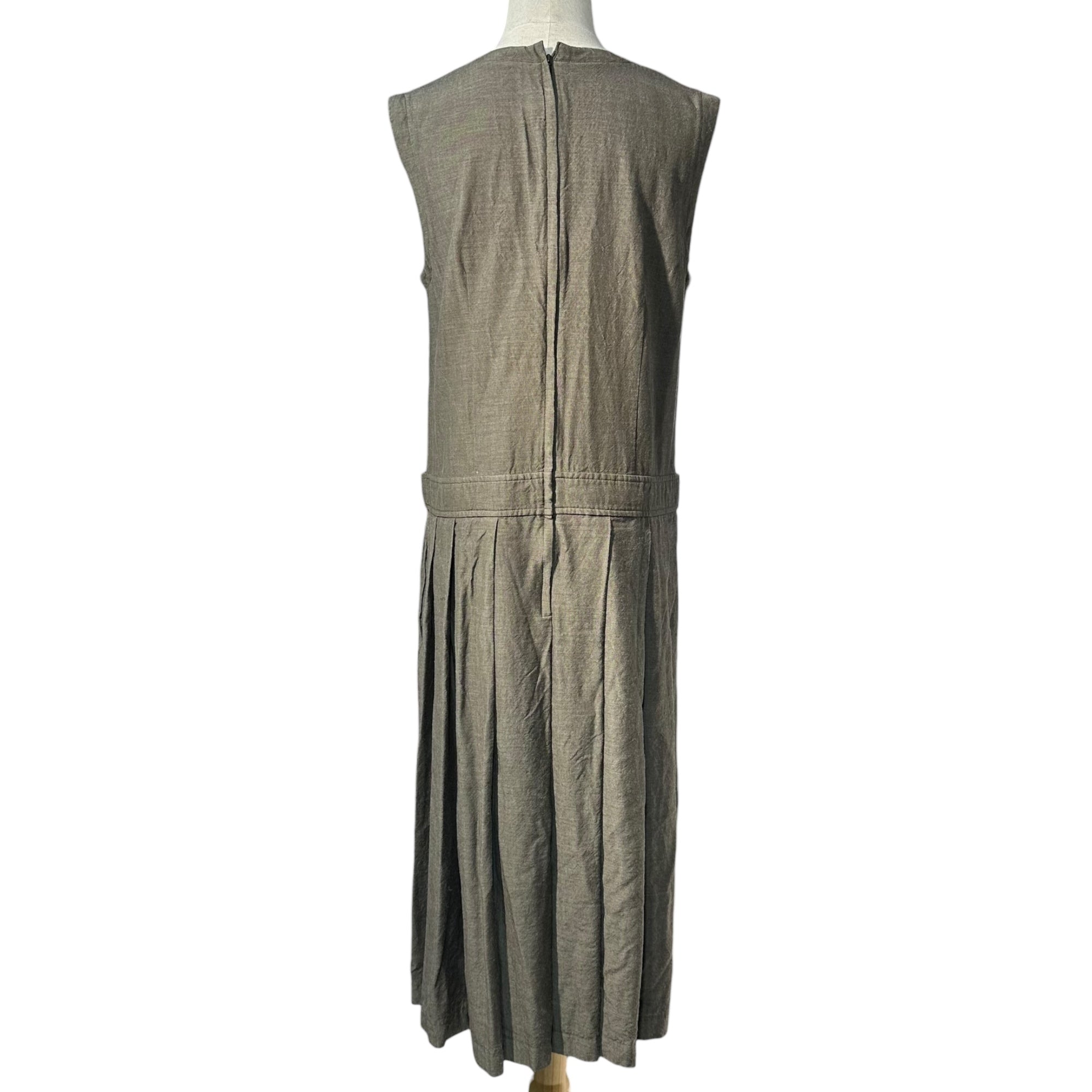 COMME des GARCONS COMME des GARCONS(コムデギャルソンコムデギャルソン) 15SS Sleeveless Flap Pocket Dress ノースリーブ フラップポケット ワンピース RO-A006 M カーキ AD2014