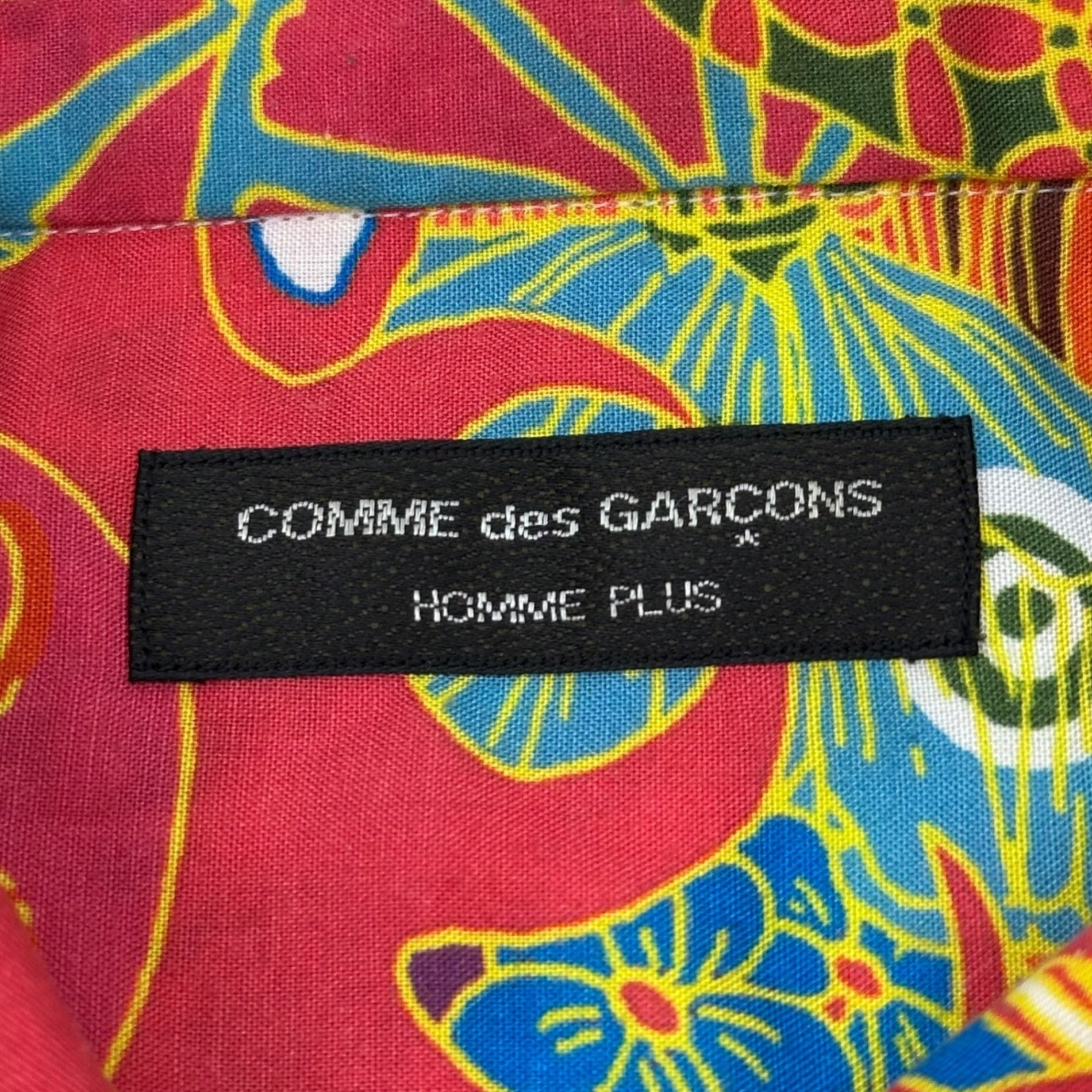 COMME des GARCONS HOMME PLUS(コムデギャルソンオムプリュス) 01AW Psychedelic Era All-Over Print L/S Shirt サイケ期 総柄 長袖 シャツ PC-B003 FREE(L程度) ピンク AD2001 アーカイブ
