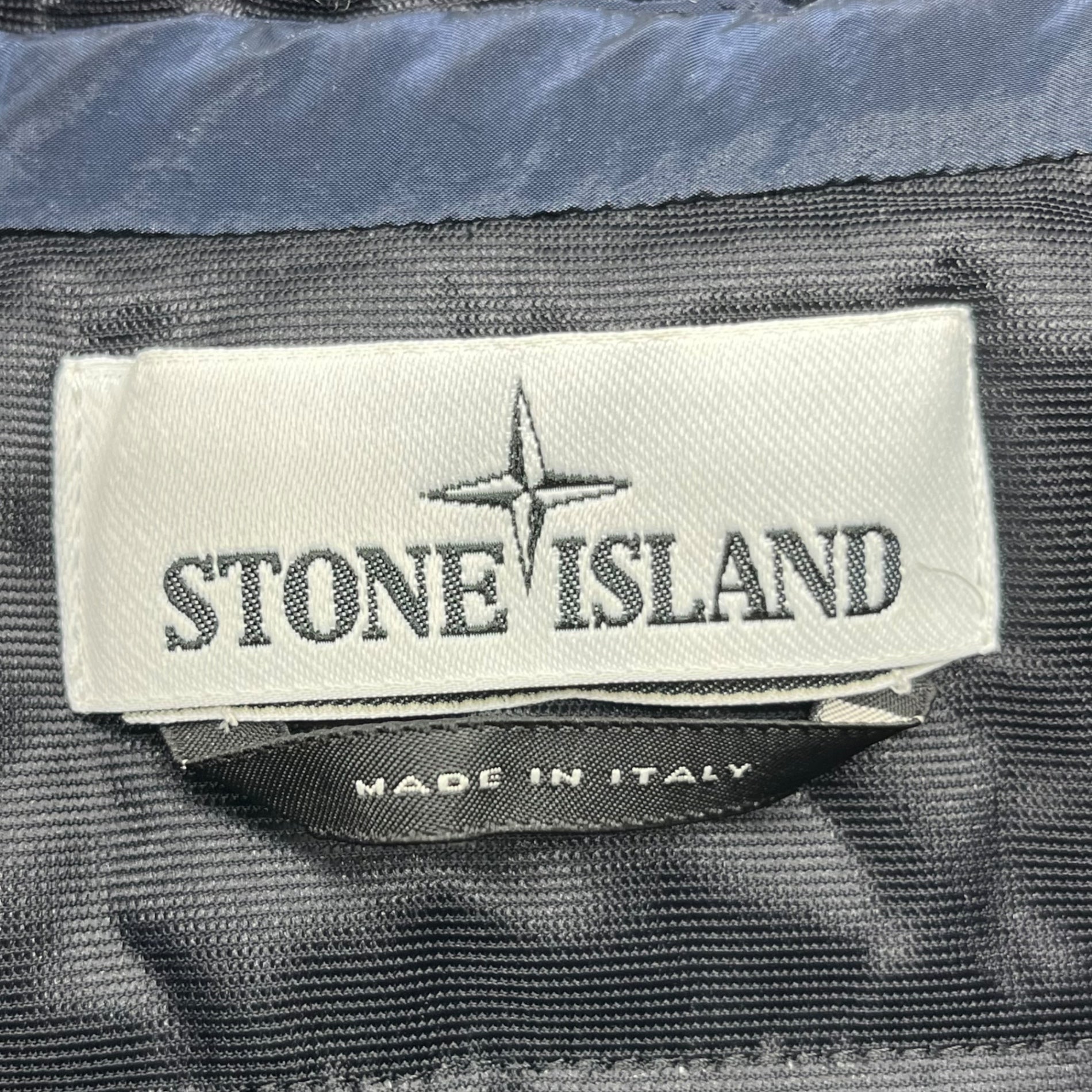 STONE ISLAND(ストーンアイランド) 16AW Nylon metal 3D knit sleeve jacket ナイロン メタル 3D ニット スリーブ ジャケット 6515Q1447 S ネイビー マウンテンパーカー ジップ テック