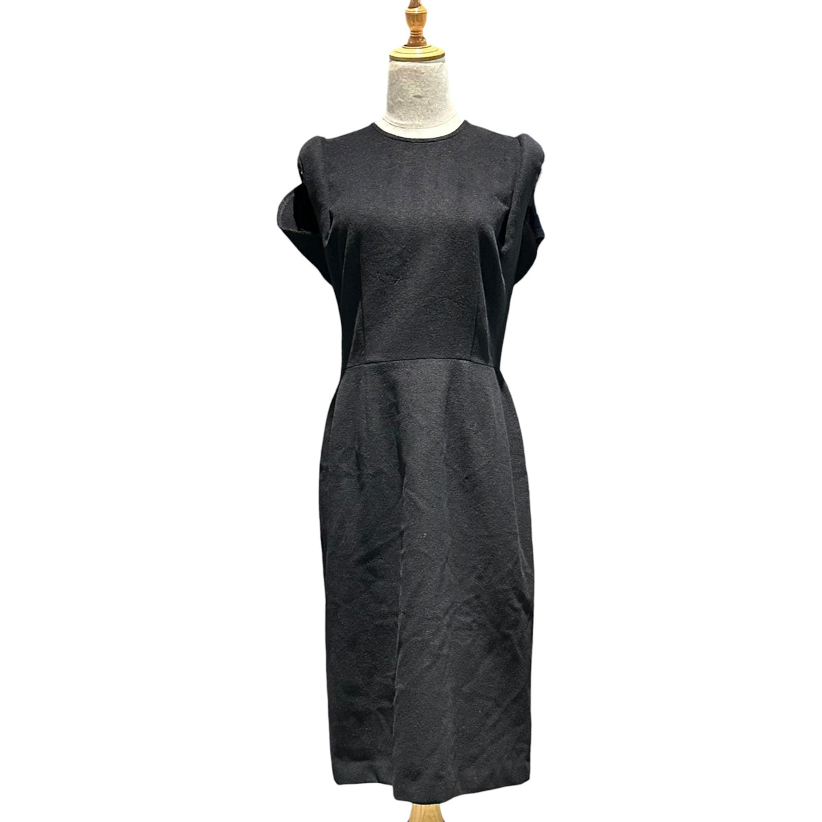 COMME des GARCONS(コムデギャルソン) 1999AW Wool-Blend Cashmere Sleeveless Dress ウール混 カシミヤ ノースリーブ ワンピース GO-04041M M ブラック AD1999 90s アーカイブ カシミア 70%