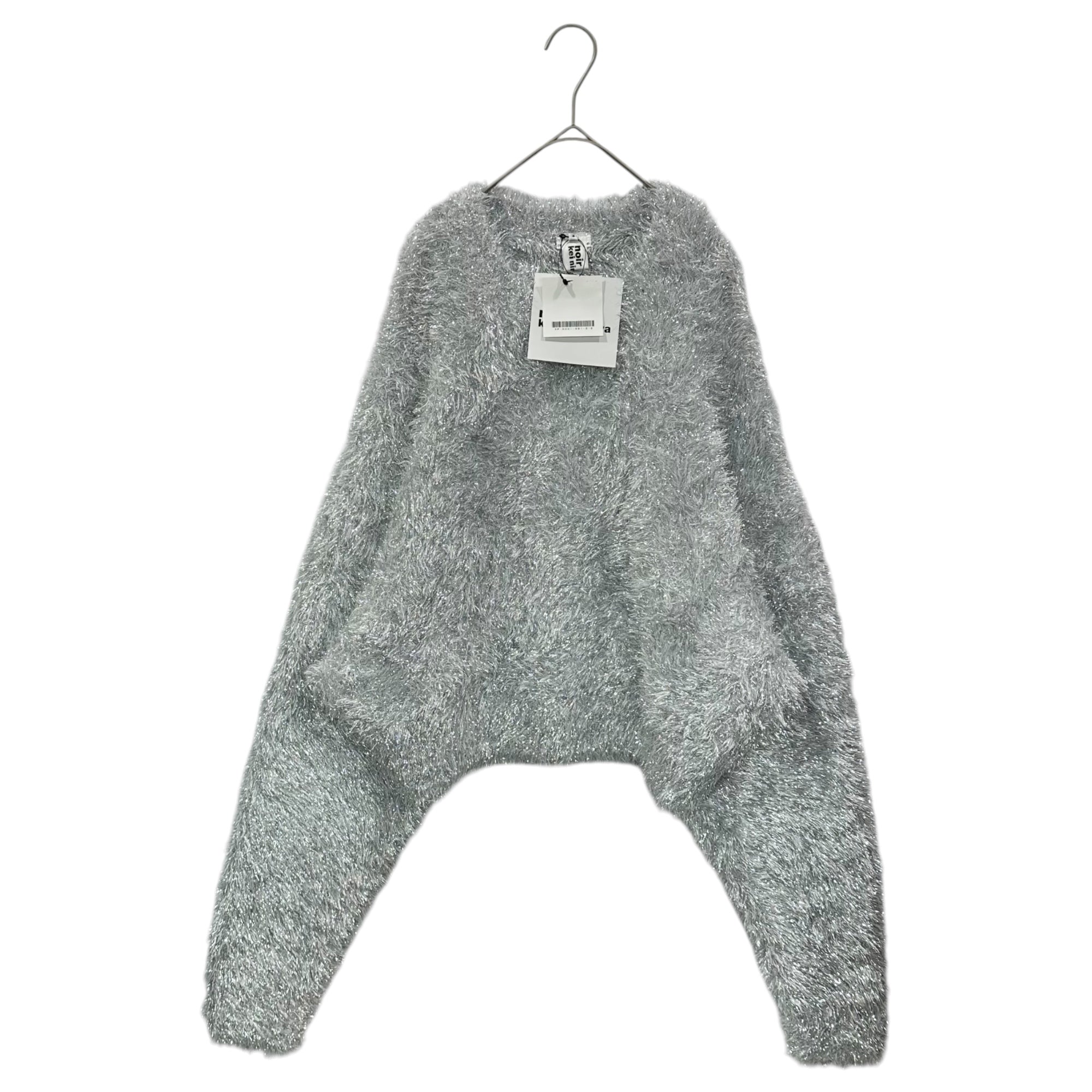 noir kei ninomiya(ノワールケイニノミヤ) 25AW Ester Lame Knit エステル ラメ ニット 3P-N001 S シルバー AD2025 コムデギャルソン