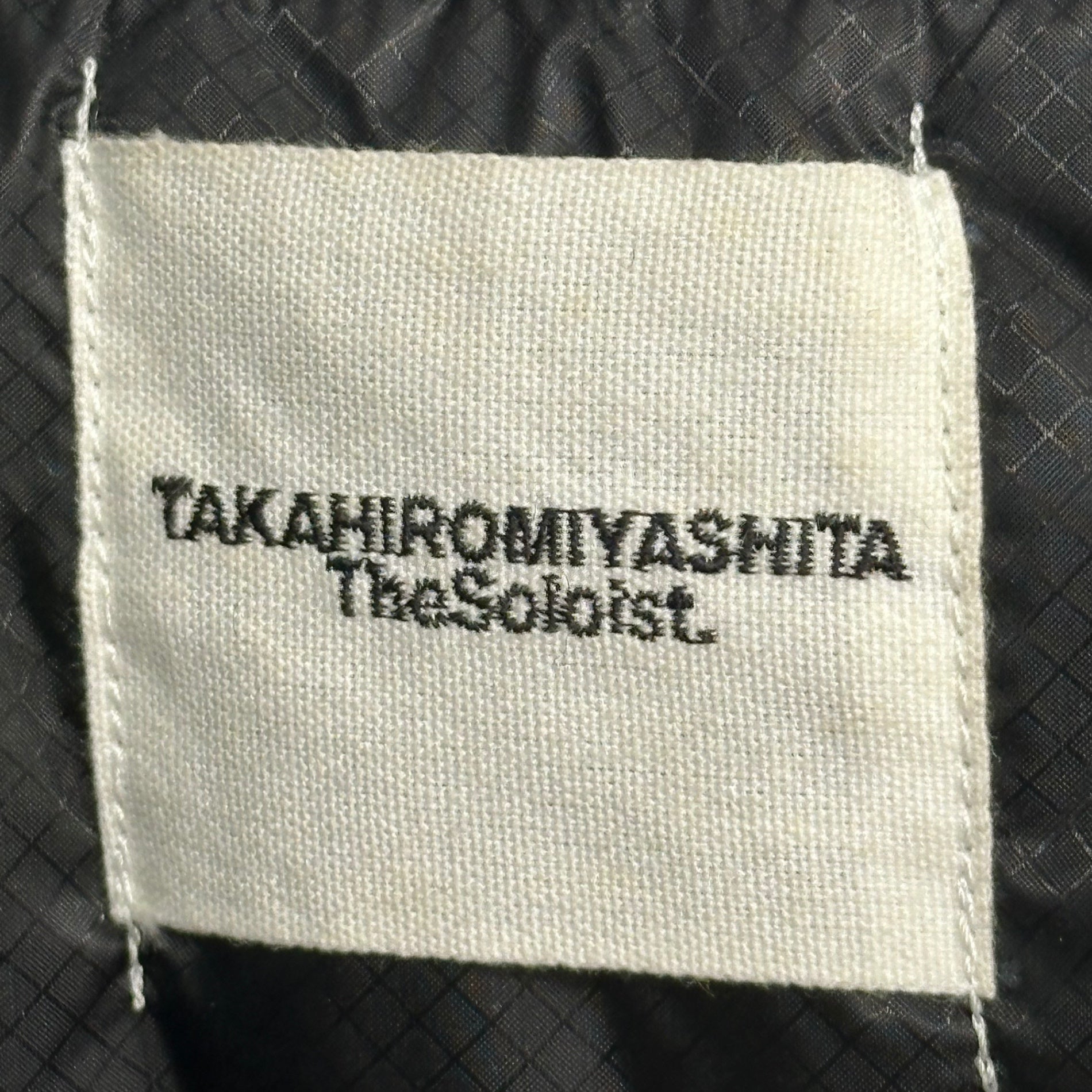 TAKAHIRO MIYASHITA The Soloist.(タカヒロミヤシタザソロイスト) 16AW Zip Design Pullover Bomber Jacket with Insulation ジップ デザイン プルオーバー ボンバー 中綿 ジャケット sj.0023AW16 46(S~M程度) ブラック 宮下貴裕 稀少アイテム