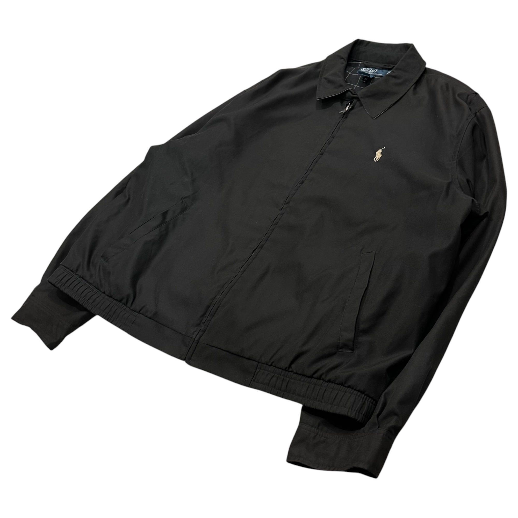 POLO RALPH LAUREN(ポロラルフローレン) 1990's Bi-Swing Jacket バイスイング ジャケット L ブラック 90年代 スイングトップ
