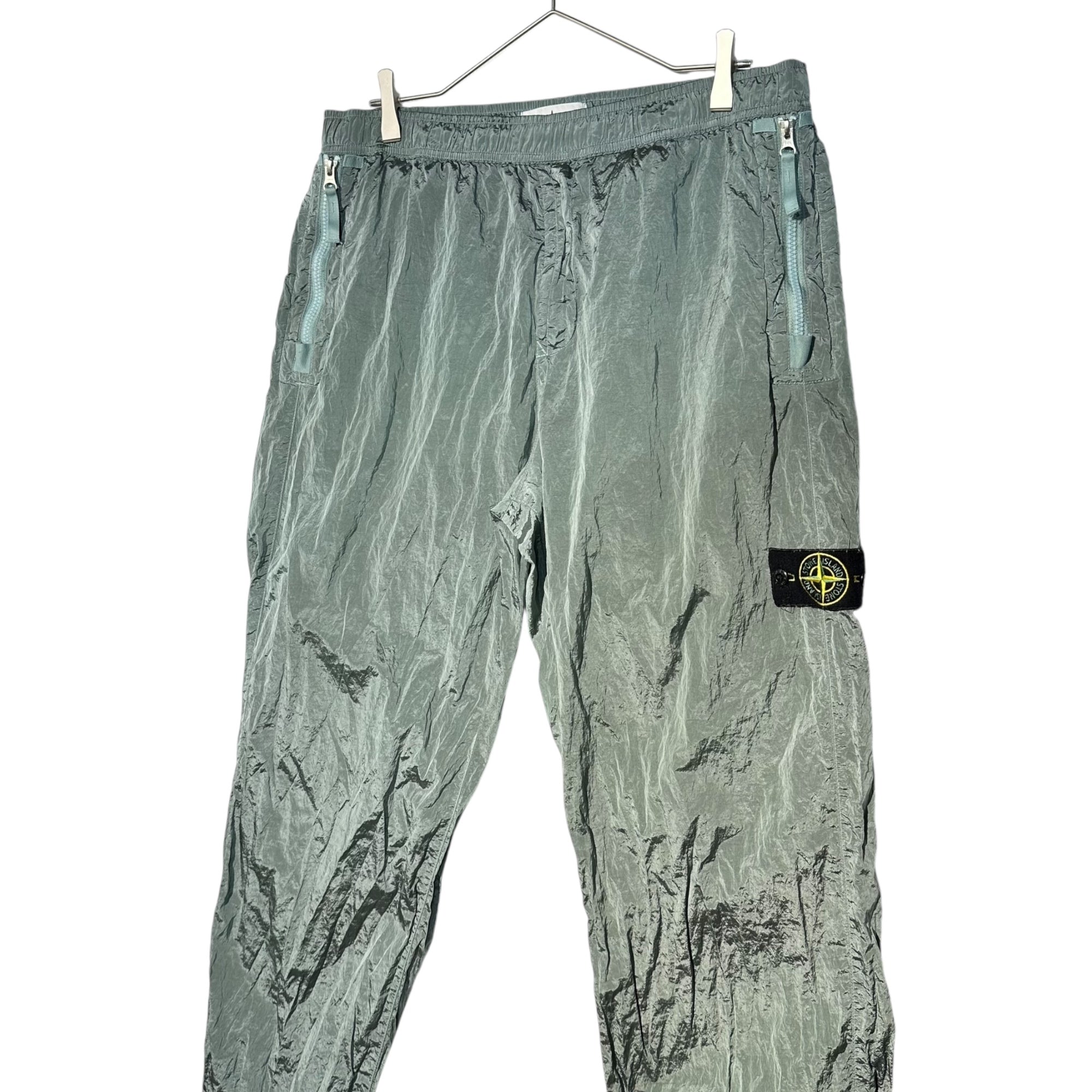 STONE ISLAND(ストーンアイランド) 23AW NYLON METAL IN ECONYLON PANTS ナイロンメタル ナイロン パンツ 781531019 W34 ミントグリーン トラック パンツ