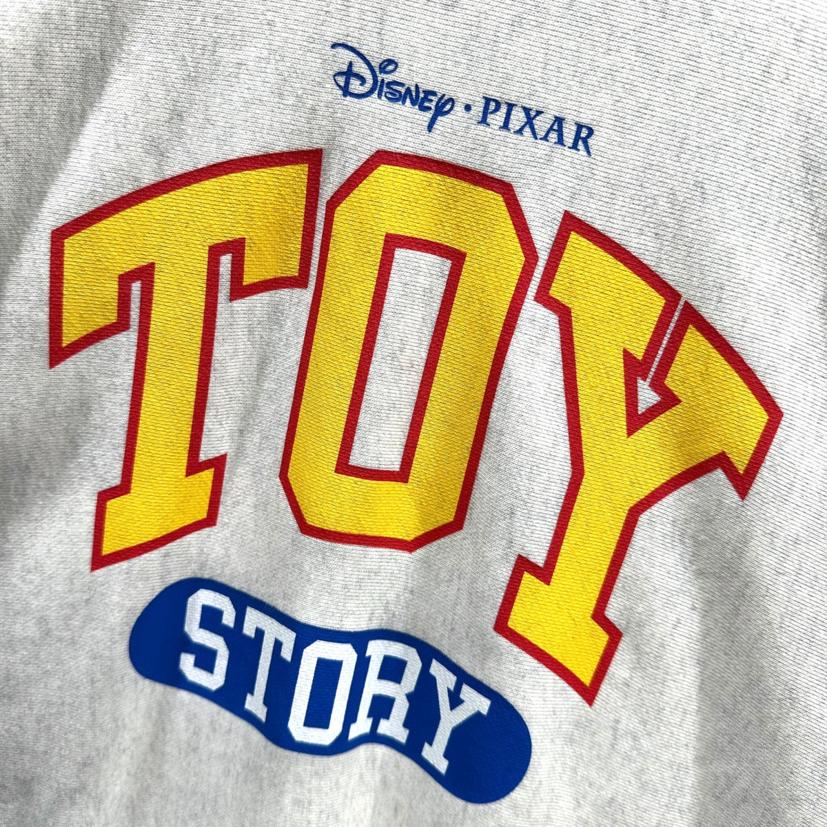 Champion×BEAMS(チャンピオン×ビームス) TOY STORY CREW SWEATSHIRT トイストーリー クルーネック スウェット C8-B020 L ライトグレー ピクサー コラボ
