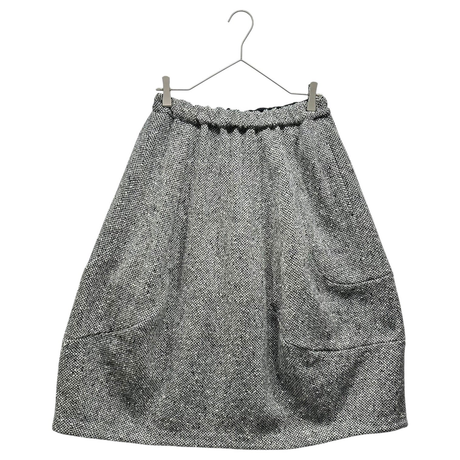 COMME des GARCONS COMME des GARCONS(コムデギャルソンコムデギャルソン) 18AW Wool Nylon Tweed Easy Skirt ウール ナイロン ツイード イージー スカート RB-S019 XS グレー AD2018