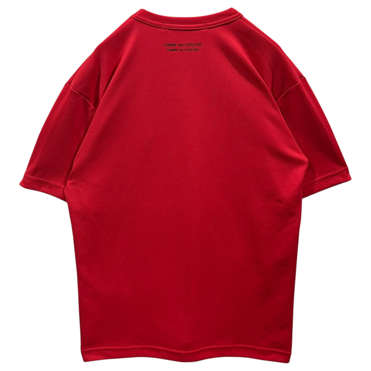 COMME des GARCONS COMME des GARCONS(コムデギャルソンコムデギャルソン) 2025AW Polyester Tee ポリエステル Tシャツ RO-T024 M レッド AD2025