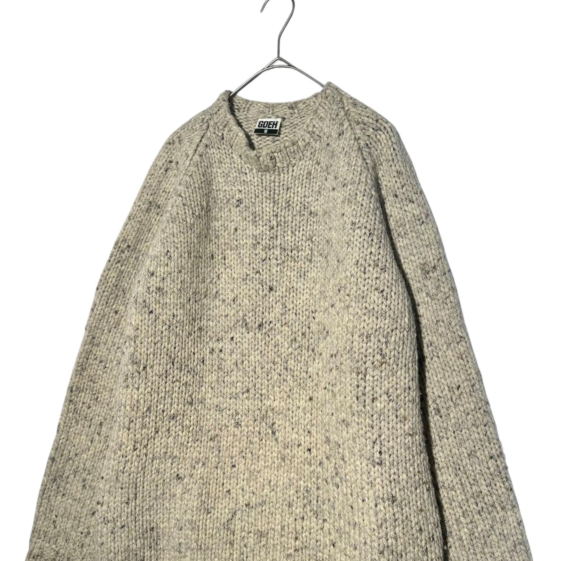 GOODENOUGH(グッドイナフ) 00's Pullover Cable Knit  00年代 プルオーバー ケーブル ニット ローゲージ M アイボリー