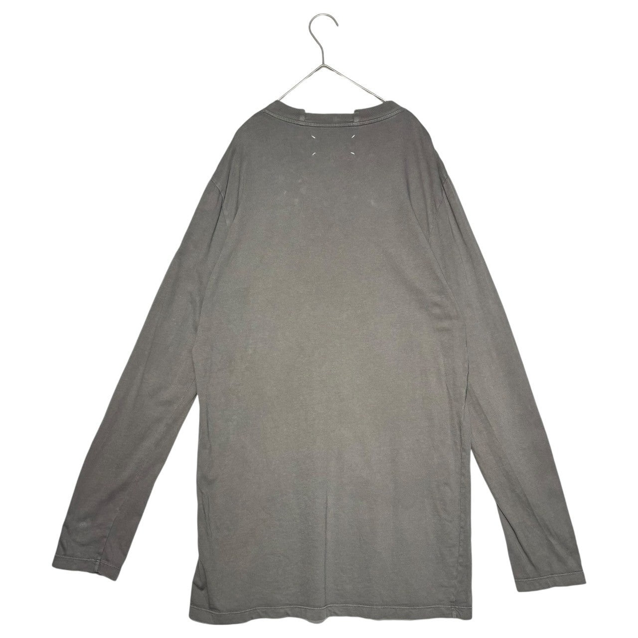 Maison Martin Margiela(メゾン マルタンマルジェラ) 14SS  Neck reconstruction L/S TEE ネック 再構築 長袖 Tシャツ S50GC0342 46(M程度) グレー カットソー