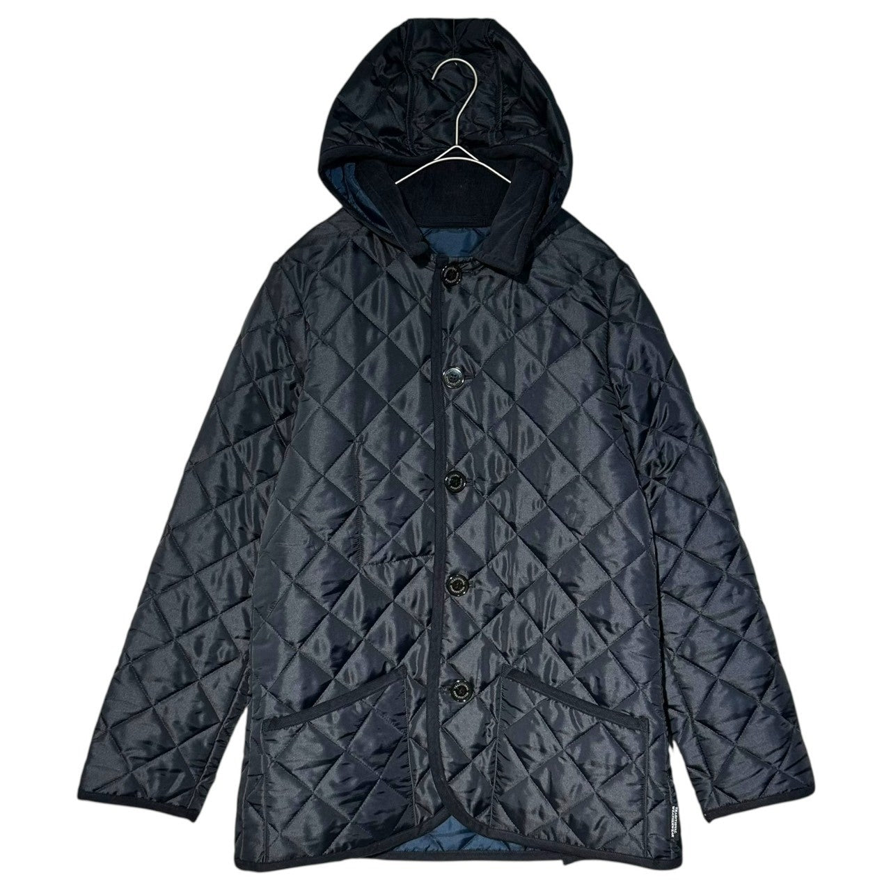 Traditional Weatherwear(トラディショナル ウェザーウェア) Hooded Quilted Coat フーデット キルティング コート G172APQCO0024A 36(S程度) ネイビー ジャケット