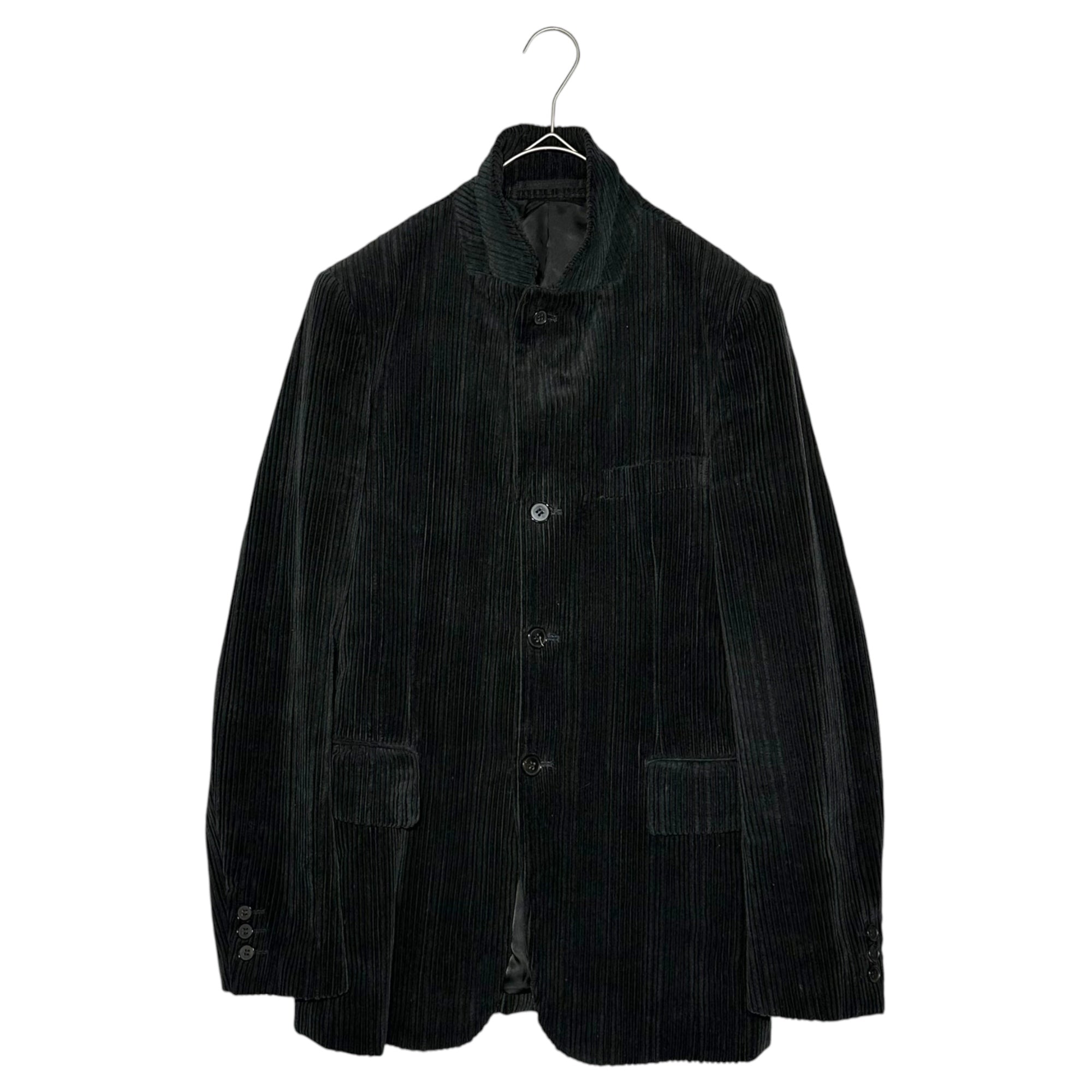 COMME des GARCONS HOMME PLUS(コムデギャルソンオムプリュス) 01AW Thick-Ribbed Corduroy 3B Tailored Jacket 太畝コーデュロイ 3B テーラード ジャケット PC-J090 S ブラック AD2001