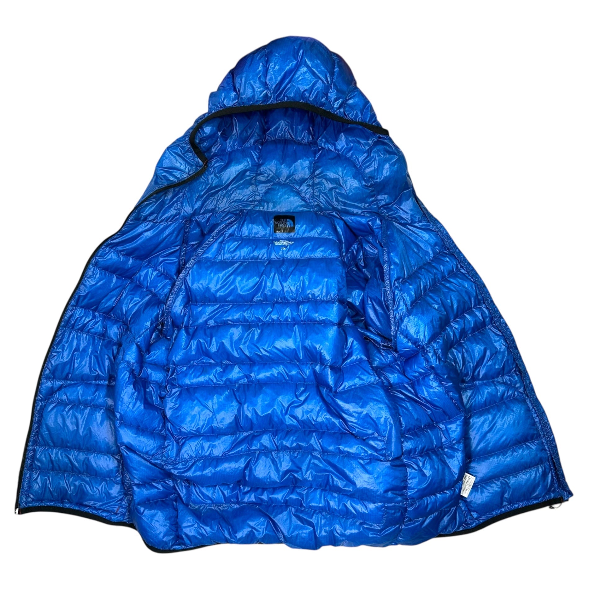 THE NORTH FACE×BEDWIN(ザノースフェイス×ベドウィン) 別注 LIGHT HEAT HOODIE ライト ヒート フーディー ND19070E 2(M) ブルー ダウン ジャケット コラボ