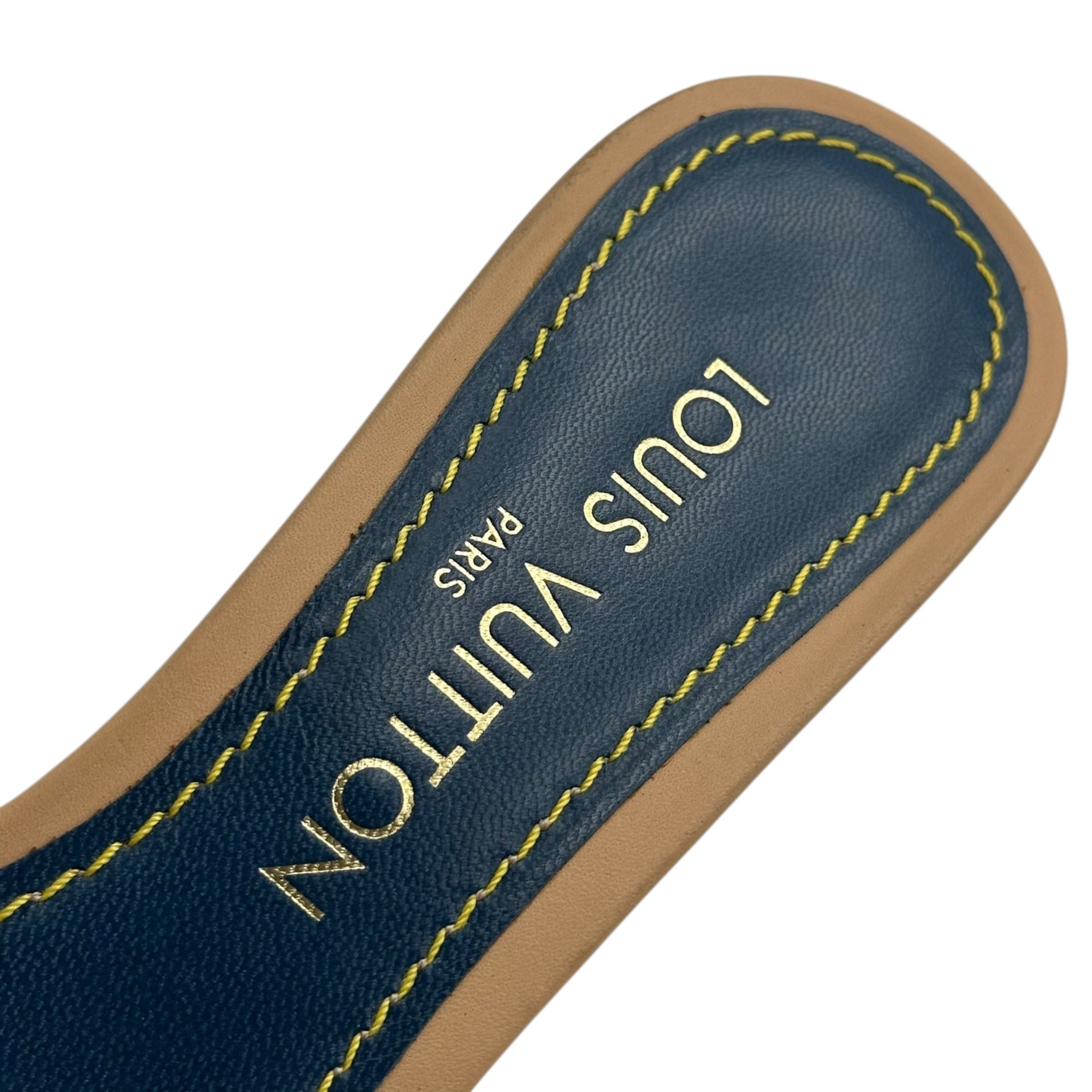 LOUIS VUITTON(ルイヴィトン) Monogram Denim Ribbon Mules モノグラム