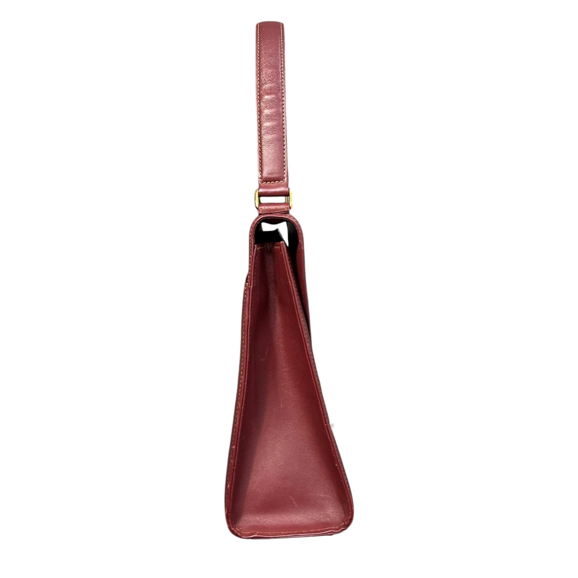 Cartier(カルティエ) Must de Cartier Handbag マストライン ハンド バッグ ボルドー