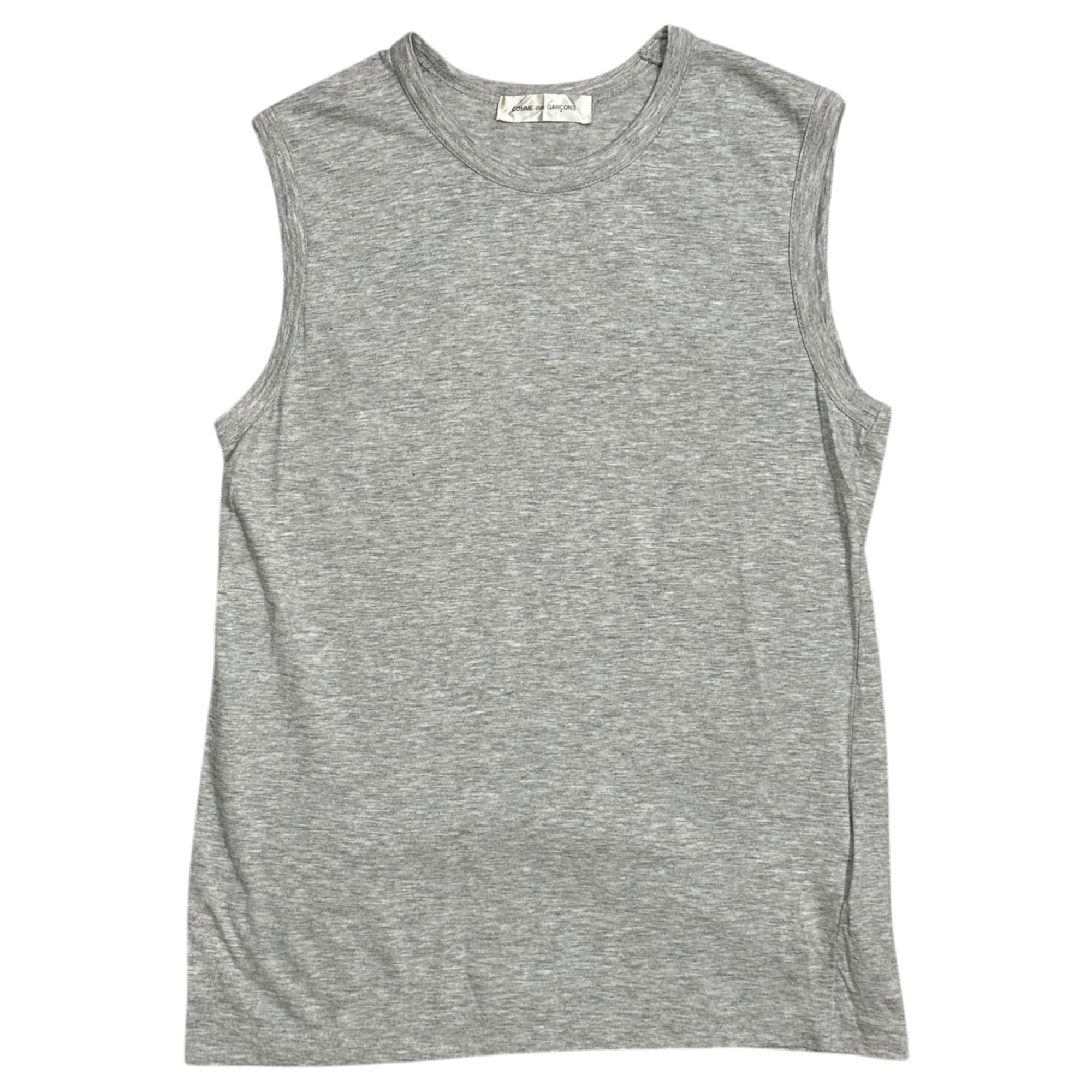 COMME des GARCONS(コムデギャルソン) 2002SS Basic Sleeveles T-Shirt ベーシック スリーブレス Tシャツ  GE-T053 FREE グレー AD2001