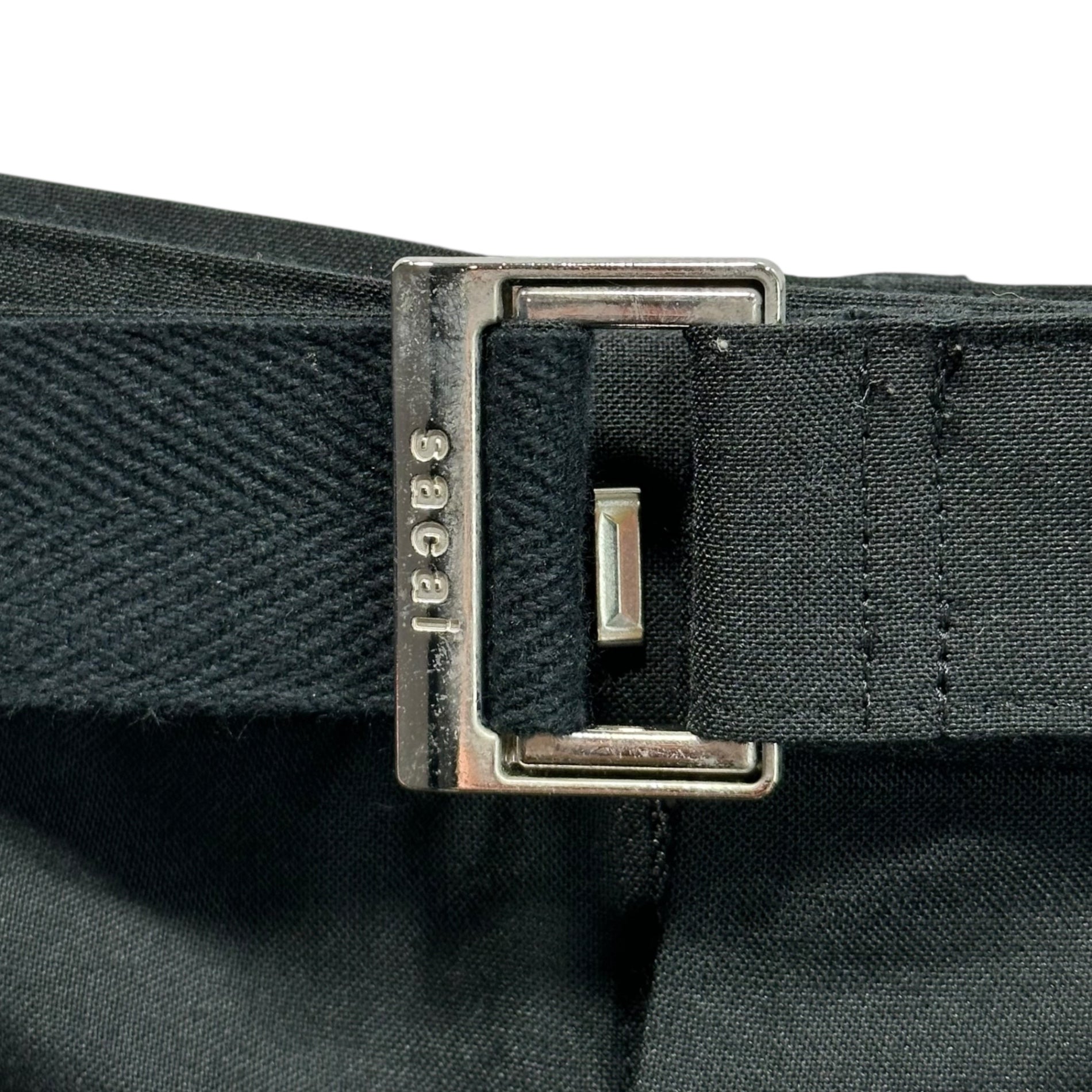sacai(サカイ) 21SS Suiting Shorts スーチング ショーツ ハーフパンツ ベルト 21-02462M 1(S程度) ブラック