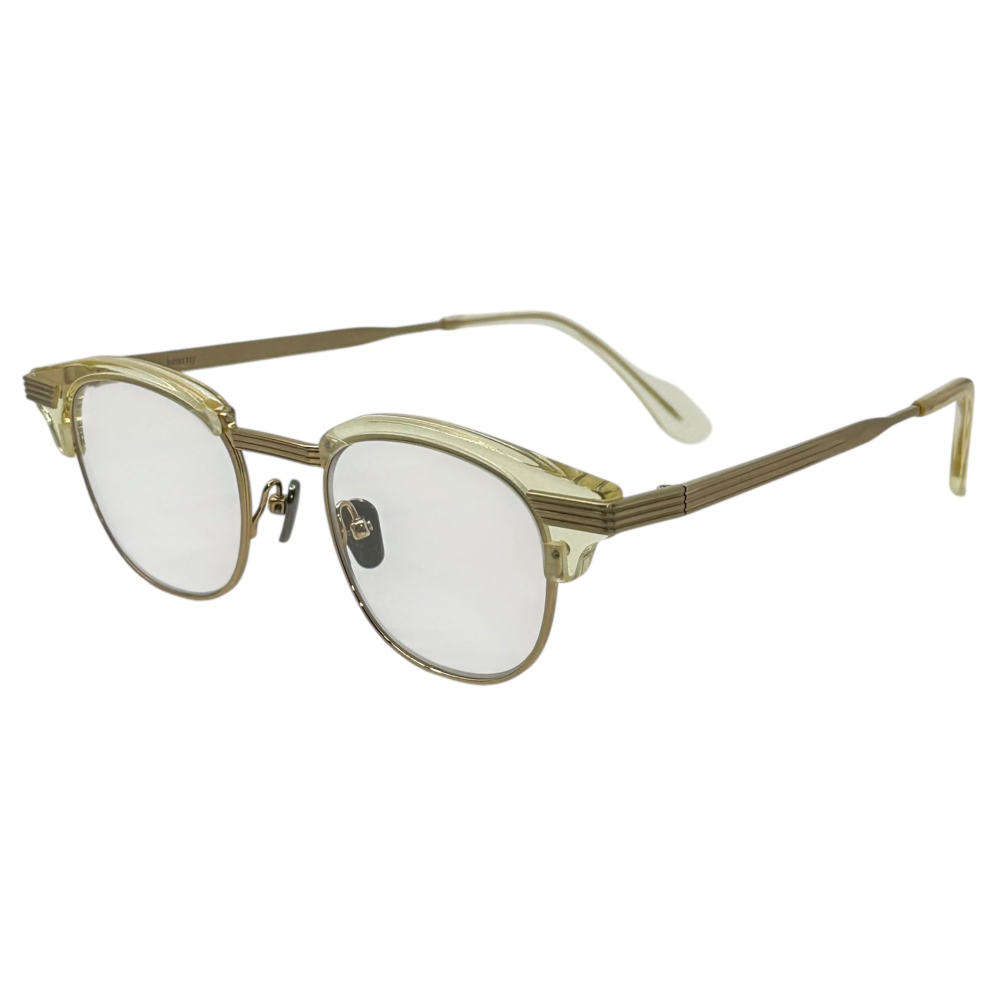 kearny(カーニー) tommy Yellow Gold Color Frame Eyeglasses トミー イエローゴールド カラー 眼鏡 メガネ サングラス 48□21-145 イエローゴールド×クリアレンズ