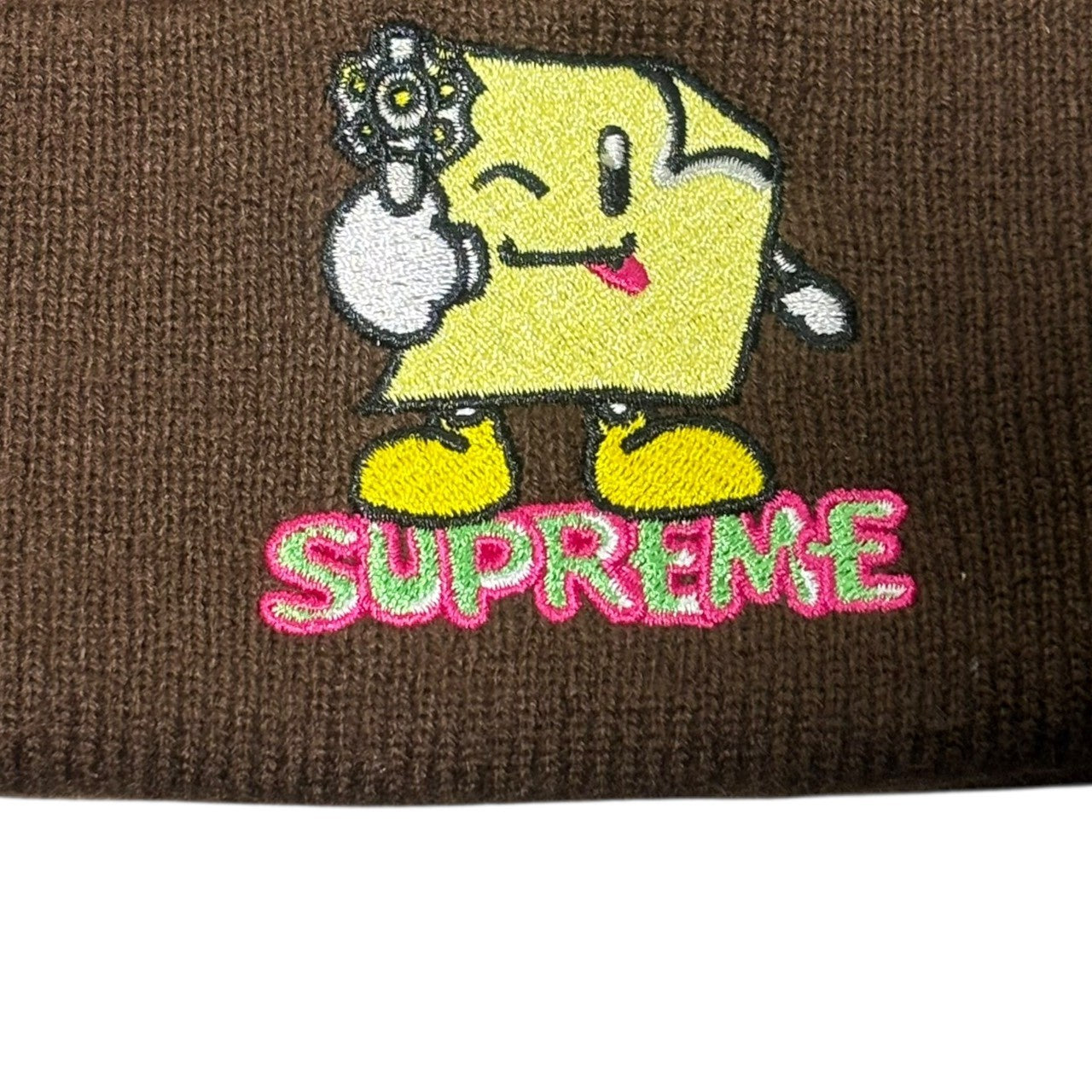 SUPREME(シュプリーム) 22SS Sticky Note Beanie スティッキー ノート ビーニー ブラウン ブラウン ニット帽