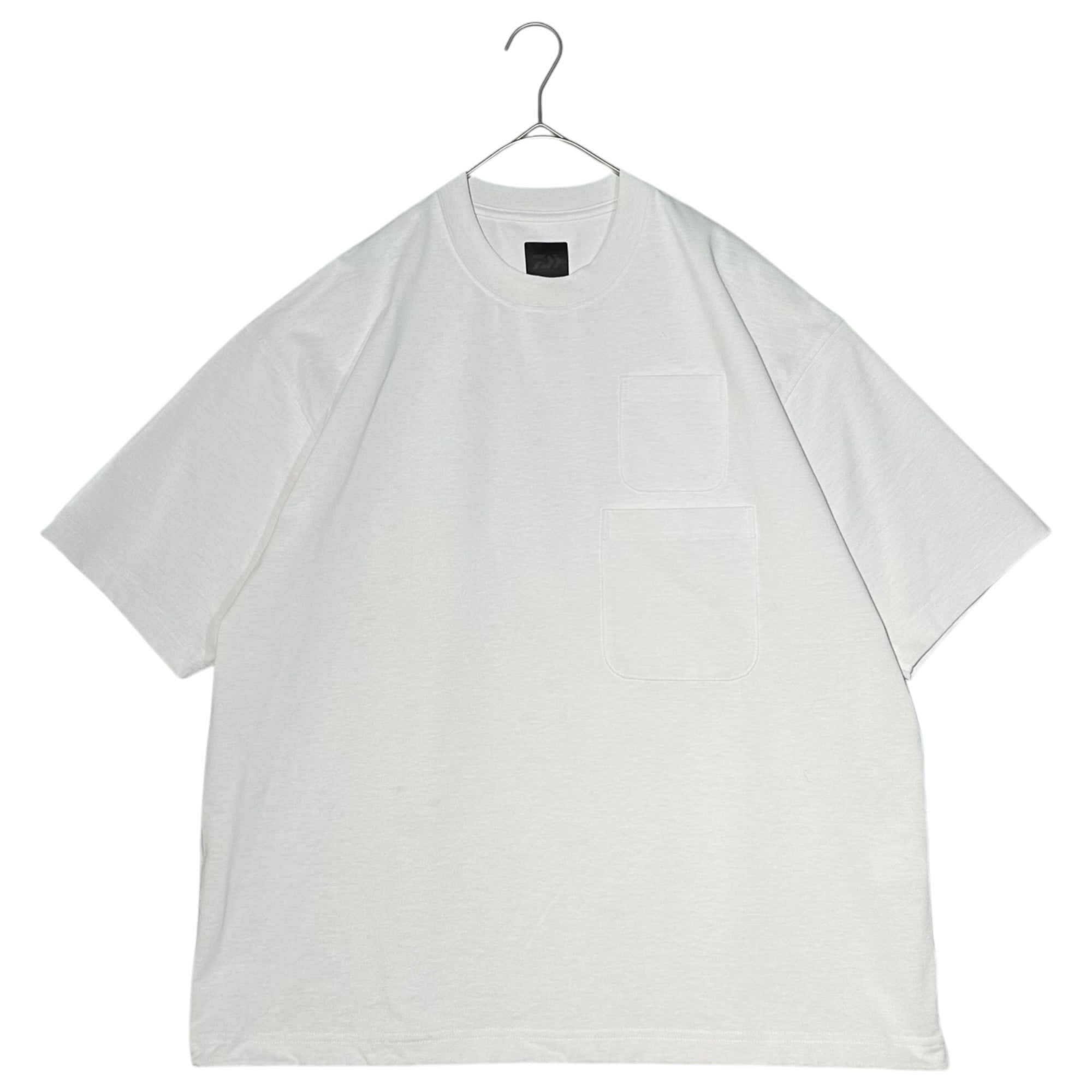 DAIWA PIER39(ダイワ ピア39) 25SS TECH W/POCKET CREW TEE テック ダブルポケット クルーネック Tシャツ BE-32025 M ホワイト