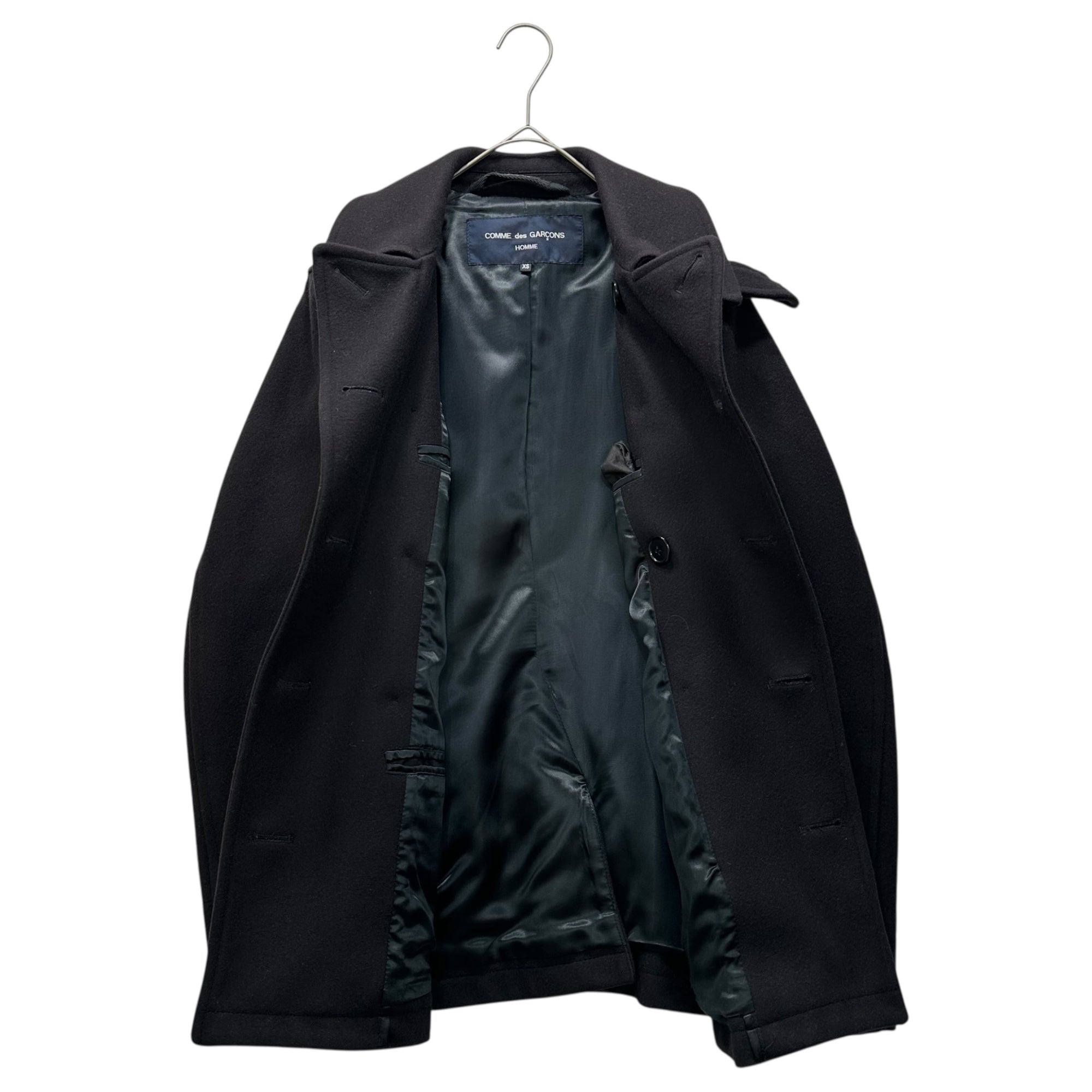 COMME des GARCONS HOMME × Gloverall(コムデギャルソンオム × グローバーオール) 15AW Collaboration Pea Coat コラボ ピーコート HP-C004 XS ブラック AD2015
