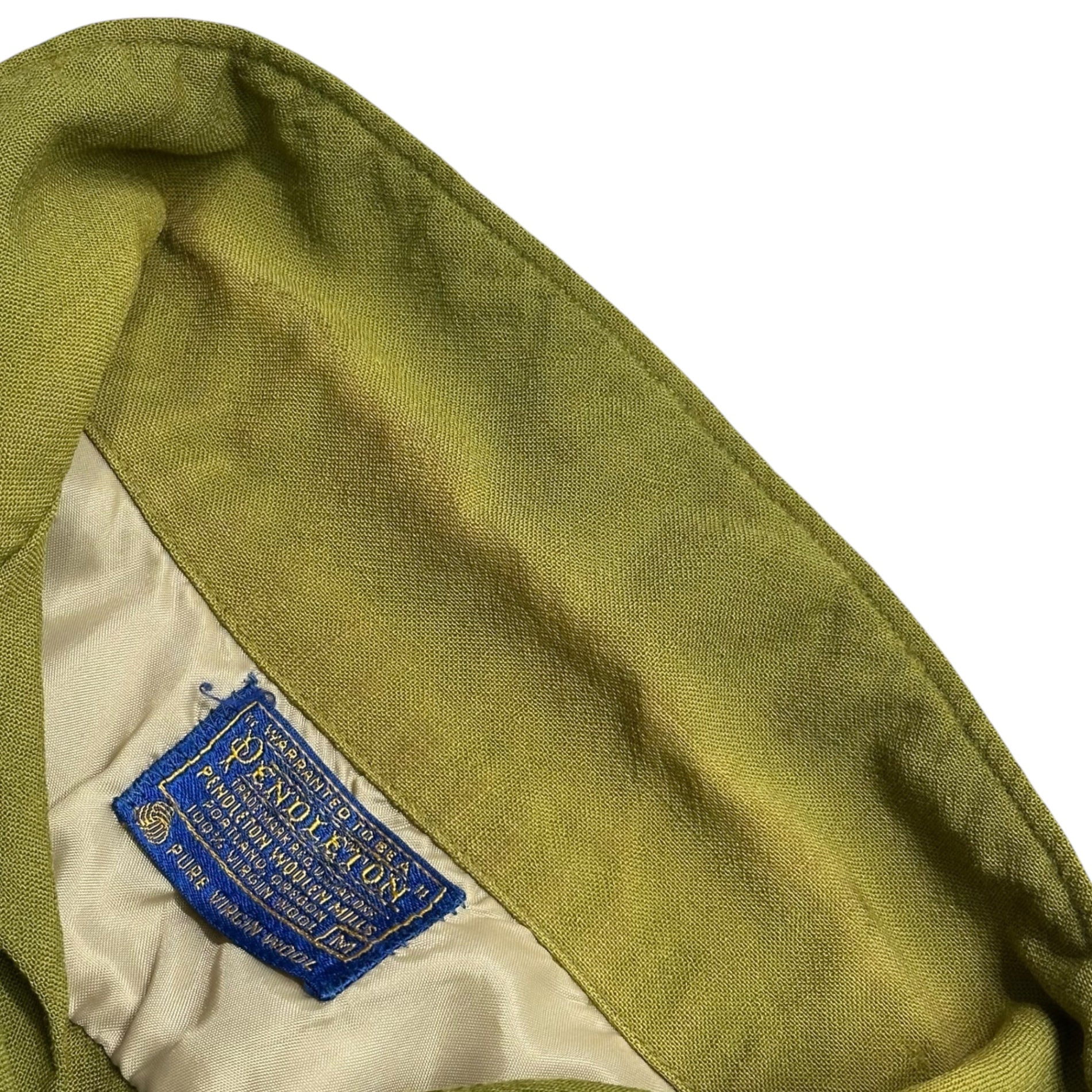 PENDLETON(ペンドルトン) 60's Vintage Boat Shirt 単色 ヴィンテージ ボート シャツ M ライトグリーン 60年代 開襟 オープンカラー