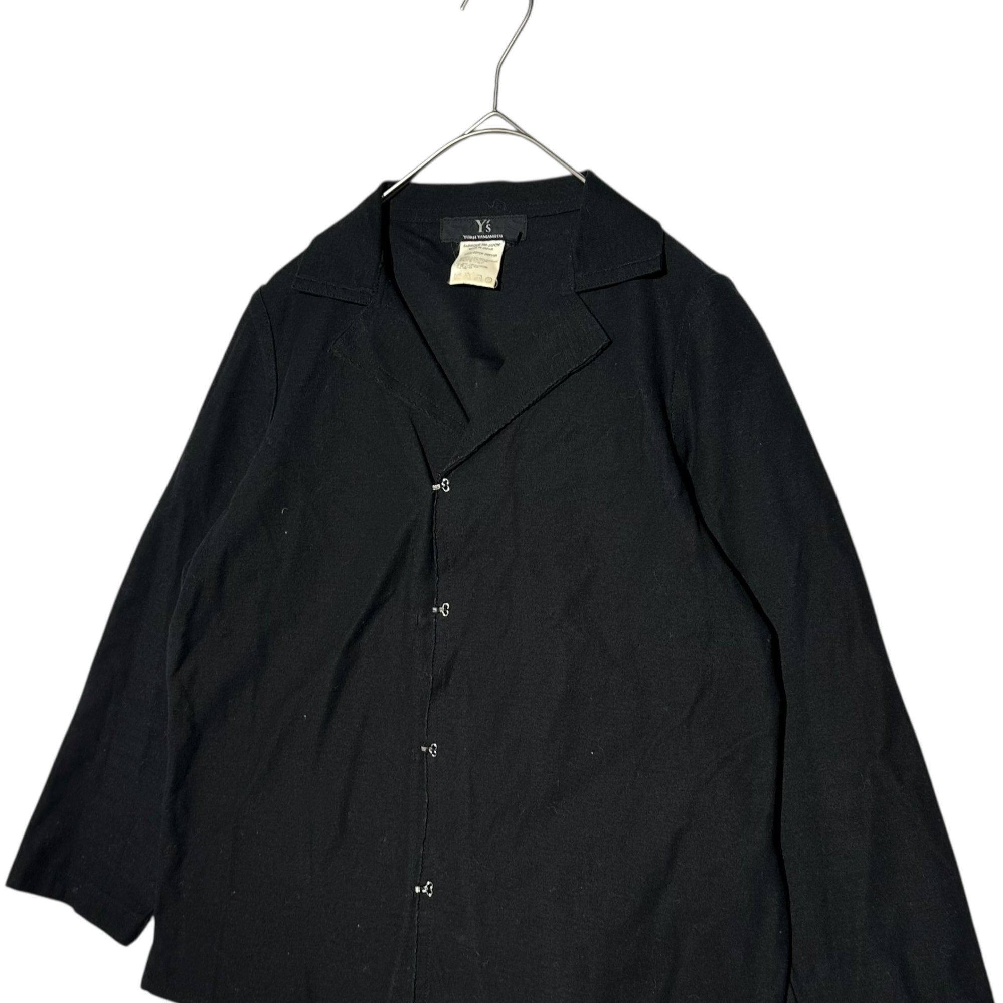 Y's(ワイズ) Hook-button cotton jacket フックボタン コットン ジャケット YC-T76-062 3(L程度) ブラック