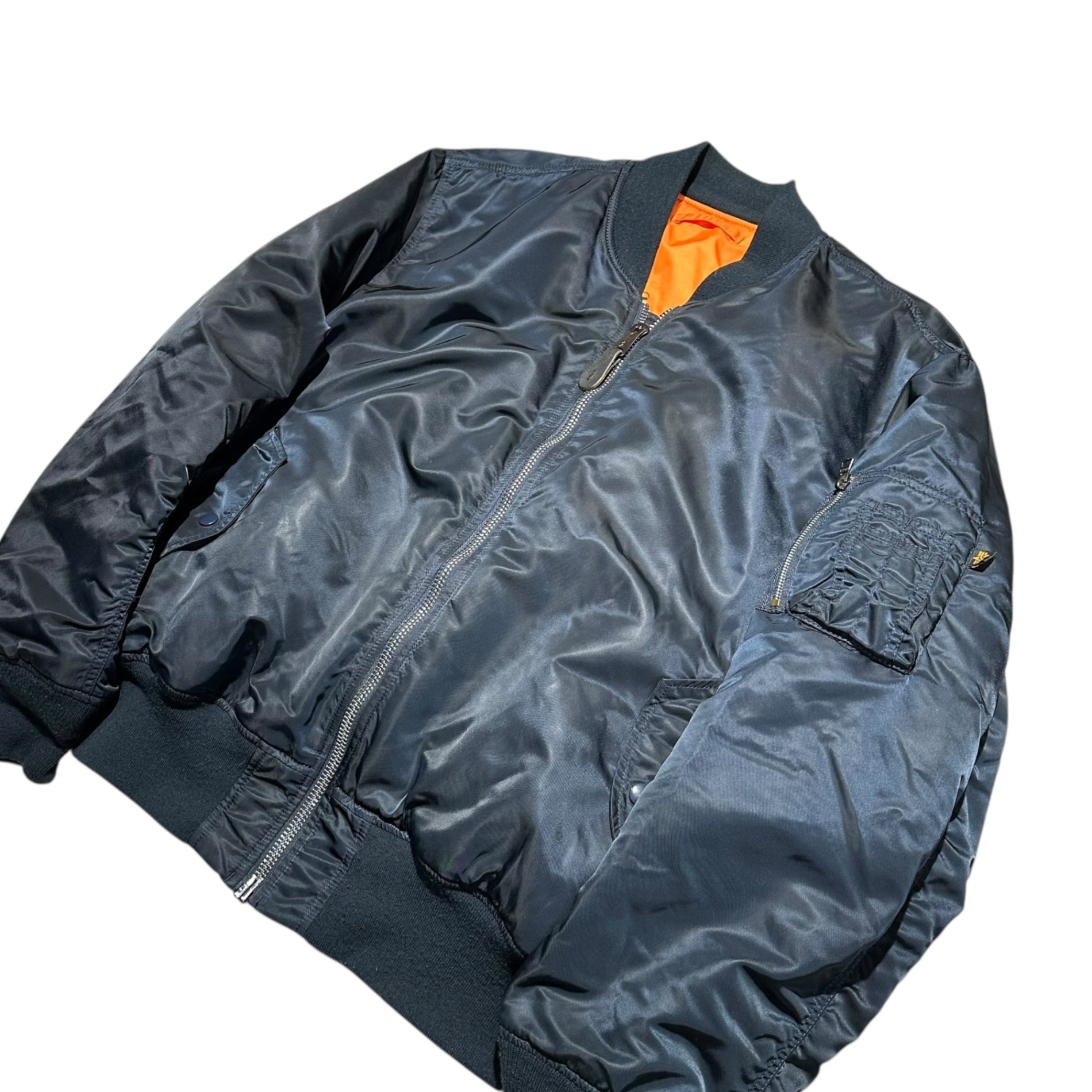 ALPHA INDUSTRIES(アルファ インダストリーズ) MA-1 FLIGHT JACKET フライト ジャケット 2000-267 XL ネイビー ブルゾン ボンバー