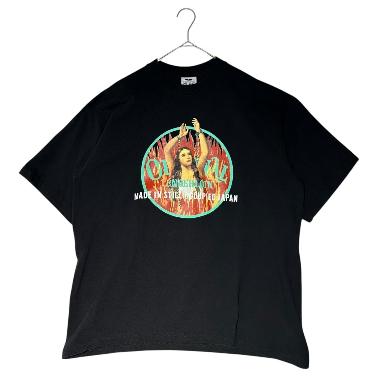 TENDERLOIN(テンダーロイン) 19SS TEE WH グラフィック ロゴ プリント Tシャツ XL ブラック PRO CLUB