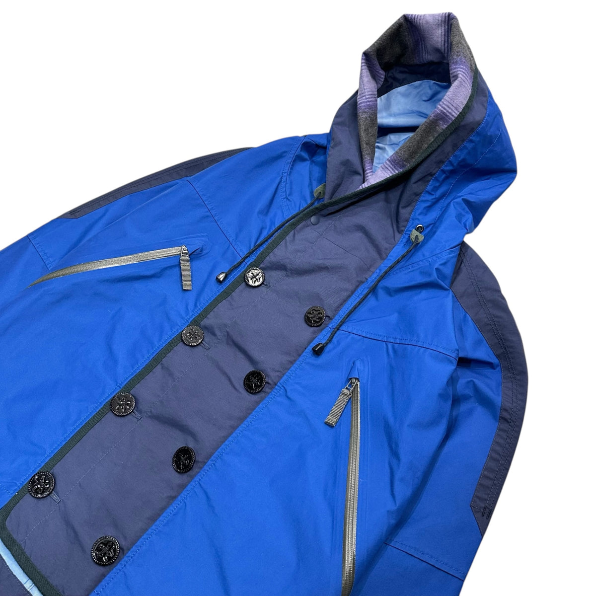 MARITHE FRANCOIS GIRBAUD(マリテフランソワジルボー) Old Double-Nylon Parka オールド ダブル ナイロン パーカー M7-4658 M ブルー