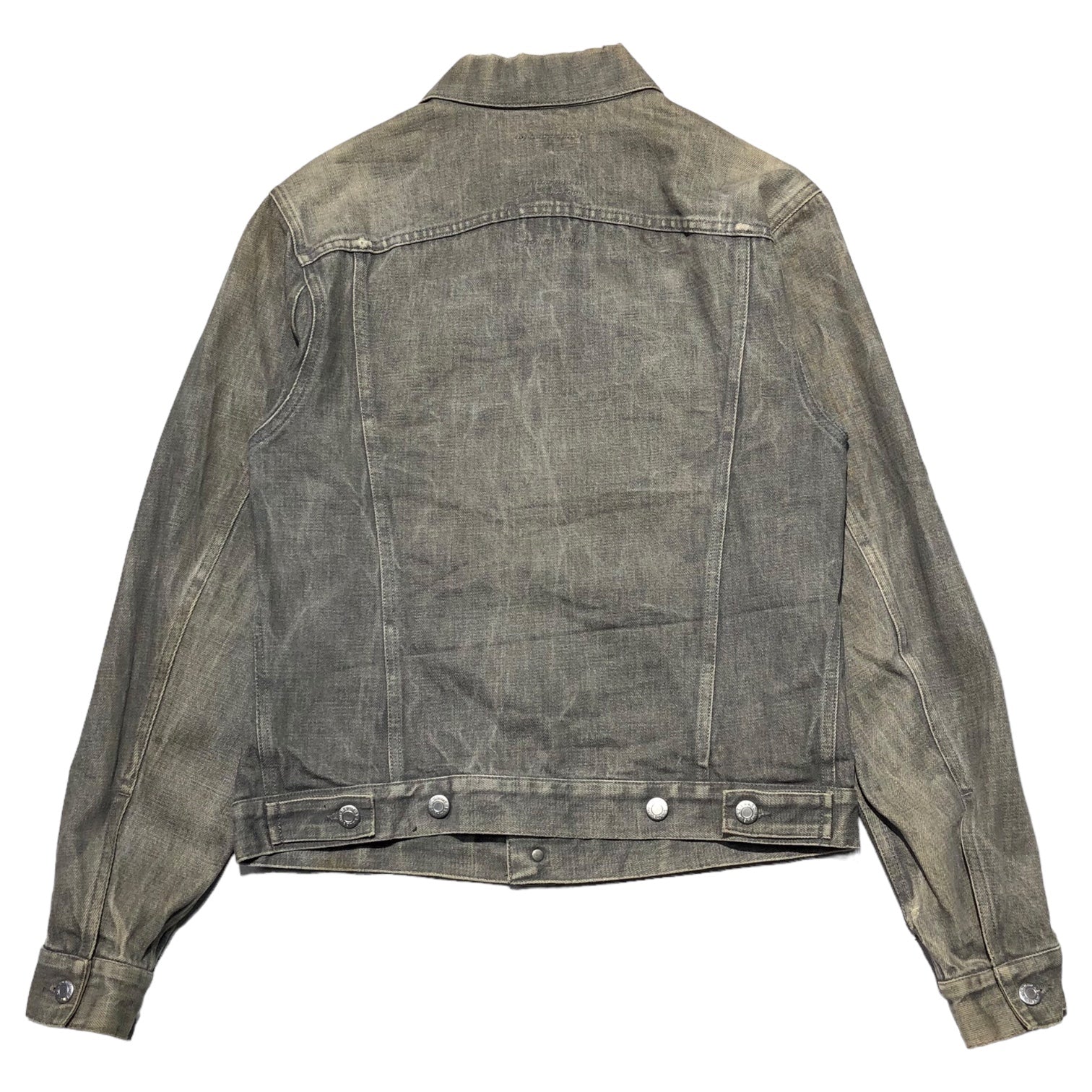 HELMUT LANG(ヘルムートラング) 90's archive denim jacket アーカイブ デニム ジャケット 本人期 44(S程度)  グレー 1999 トラッカー ヴィンテージ