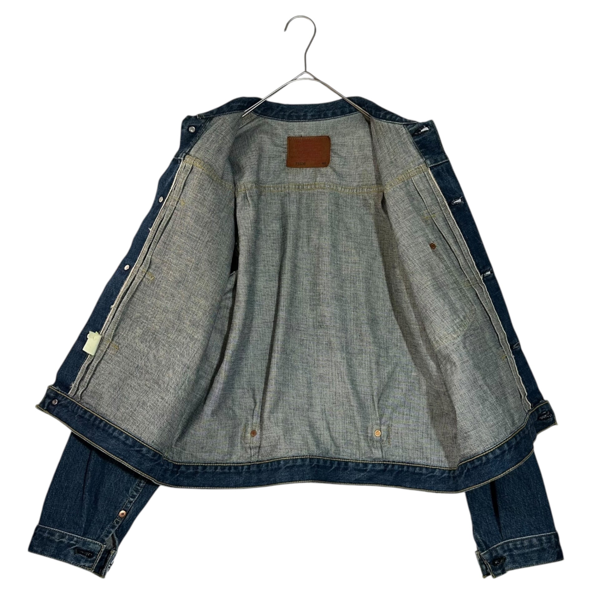 Levi's(リーバイス) 90's 1st WW2 71506 XX 大戦モデル 復刻 デニム ジャケット 71506 XX 40 インディゴ 1993年製造 90年代 日本製 ヴィンテージ