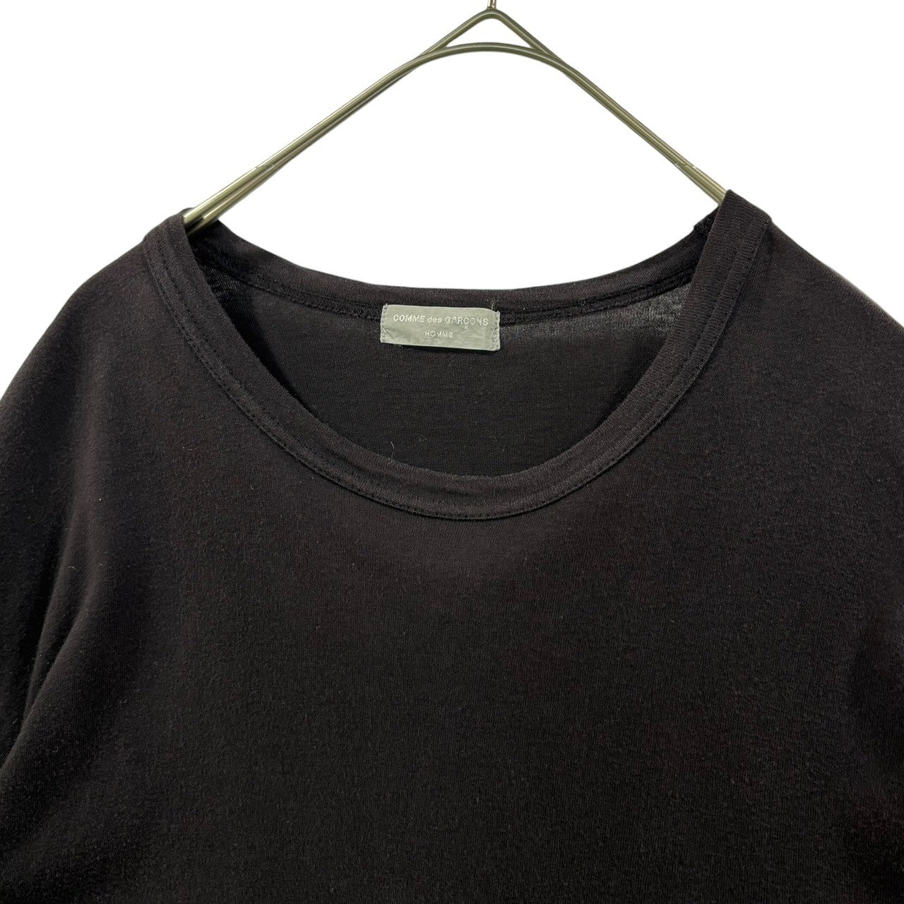COMME des GARCONS HOMME(コムデギャルソンオム) 80's old logo long sleeve cutsaw 80年代 オールドロゴ 長袖Tシャツ HT-110010 FREE(表記無し) ブラック AD1988