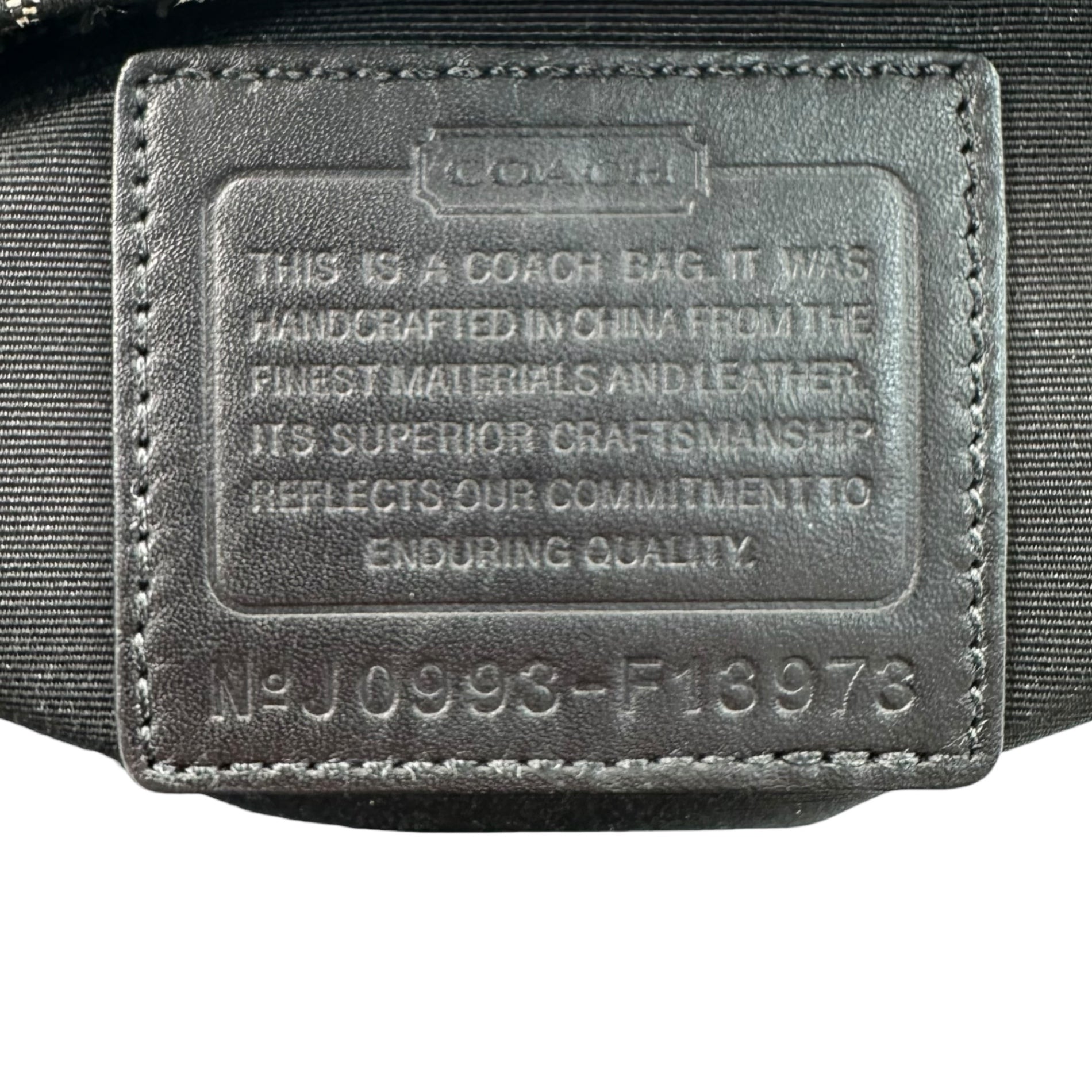 COACH(コーチ) Signature Turnlock Canvas Leather Tote Bag シグネチャー ターンロック キャンバス レザー トート バッグ F13973 グレー×ブラック ハンド