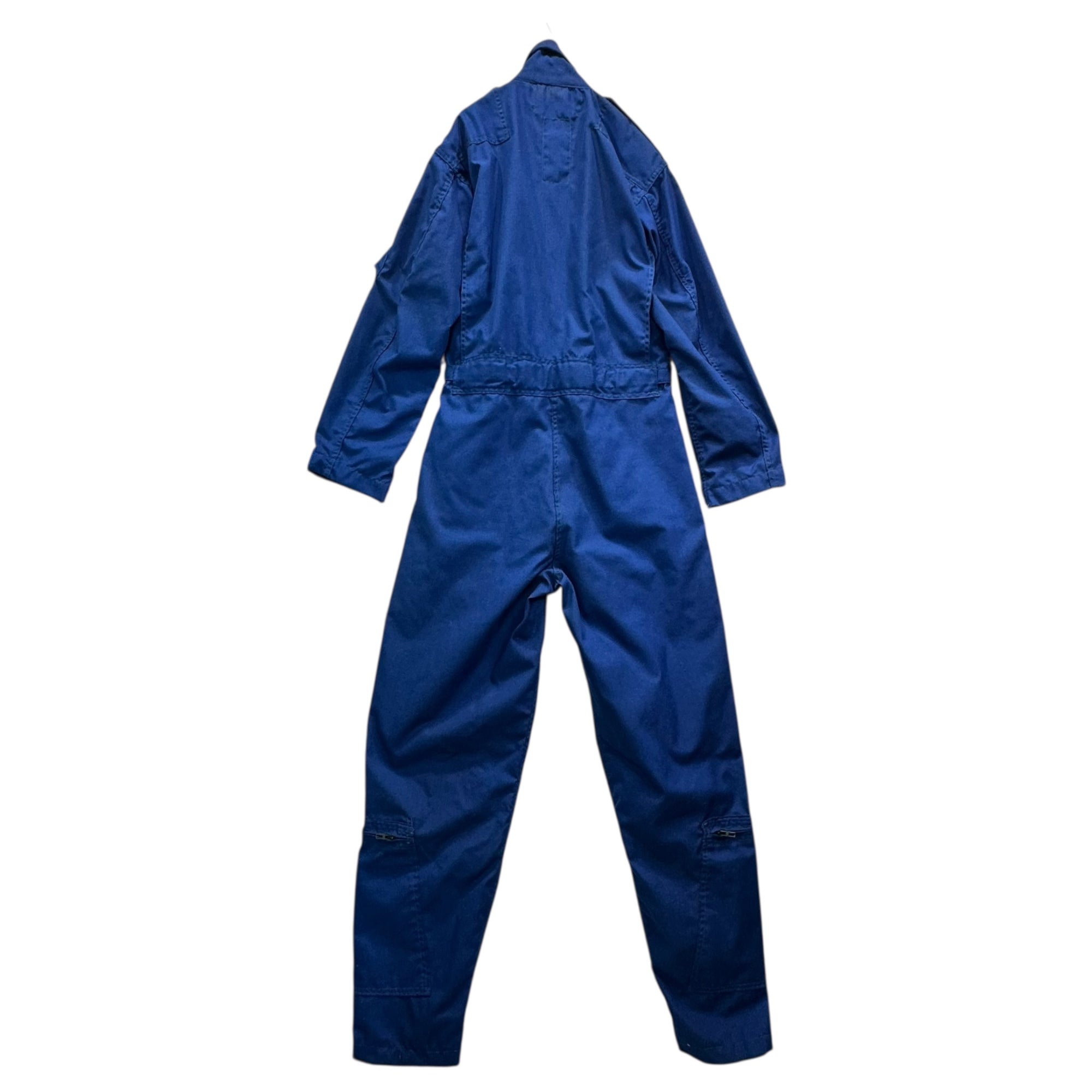 US MILITARY(アメリカ軍) 1987 CWU-73/P Summer Flyer's Coveralls サマー フライト ジャンプ スーツ 8415-01-174-9854 36L ブルー 80's 80年代 AIR FORCE つなぎ