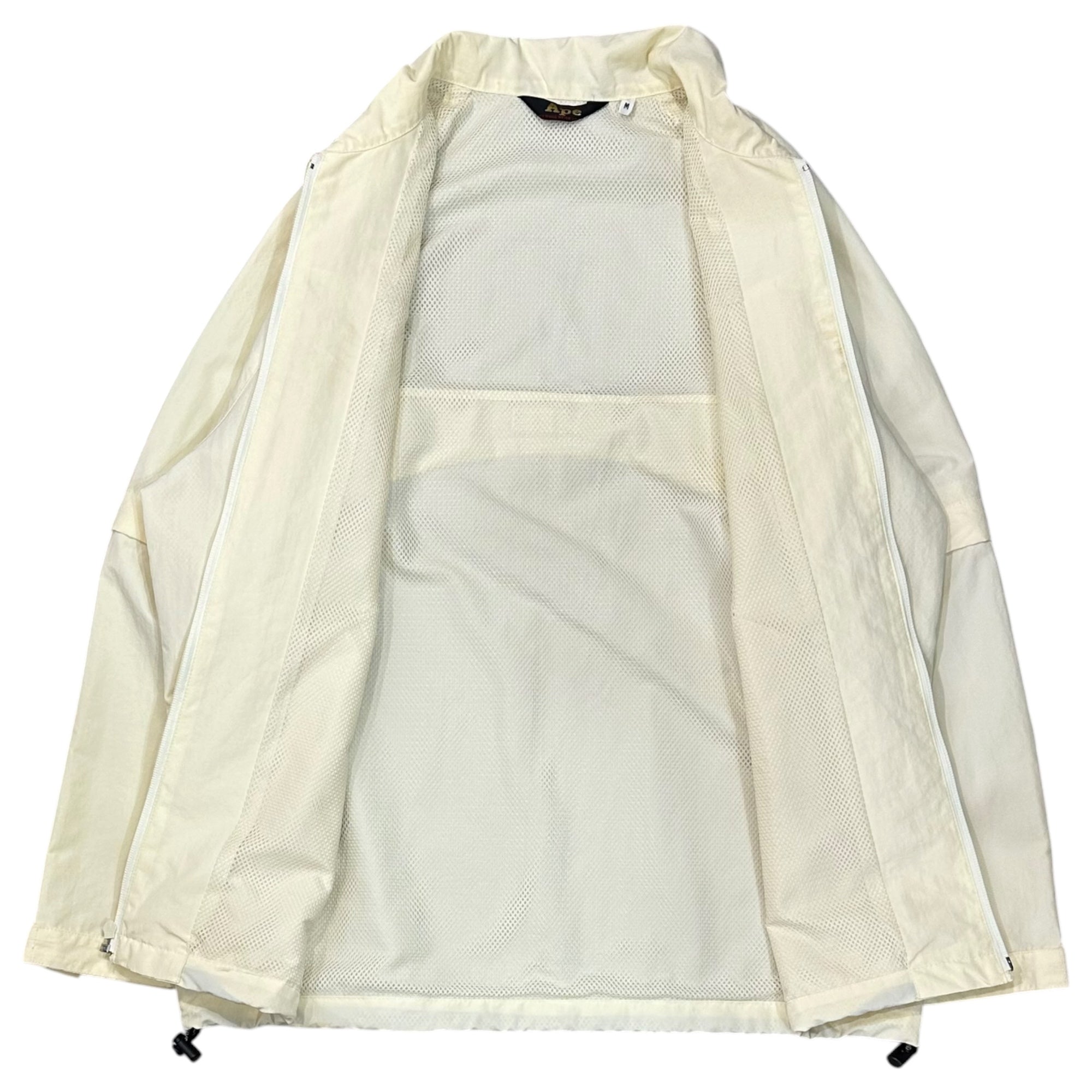 A BATHING APE(アベイシングエイプ) 1990's 2Way Nylon Jacket ナイロン ジャケット M アイボリー 90年代