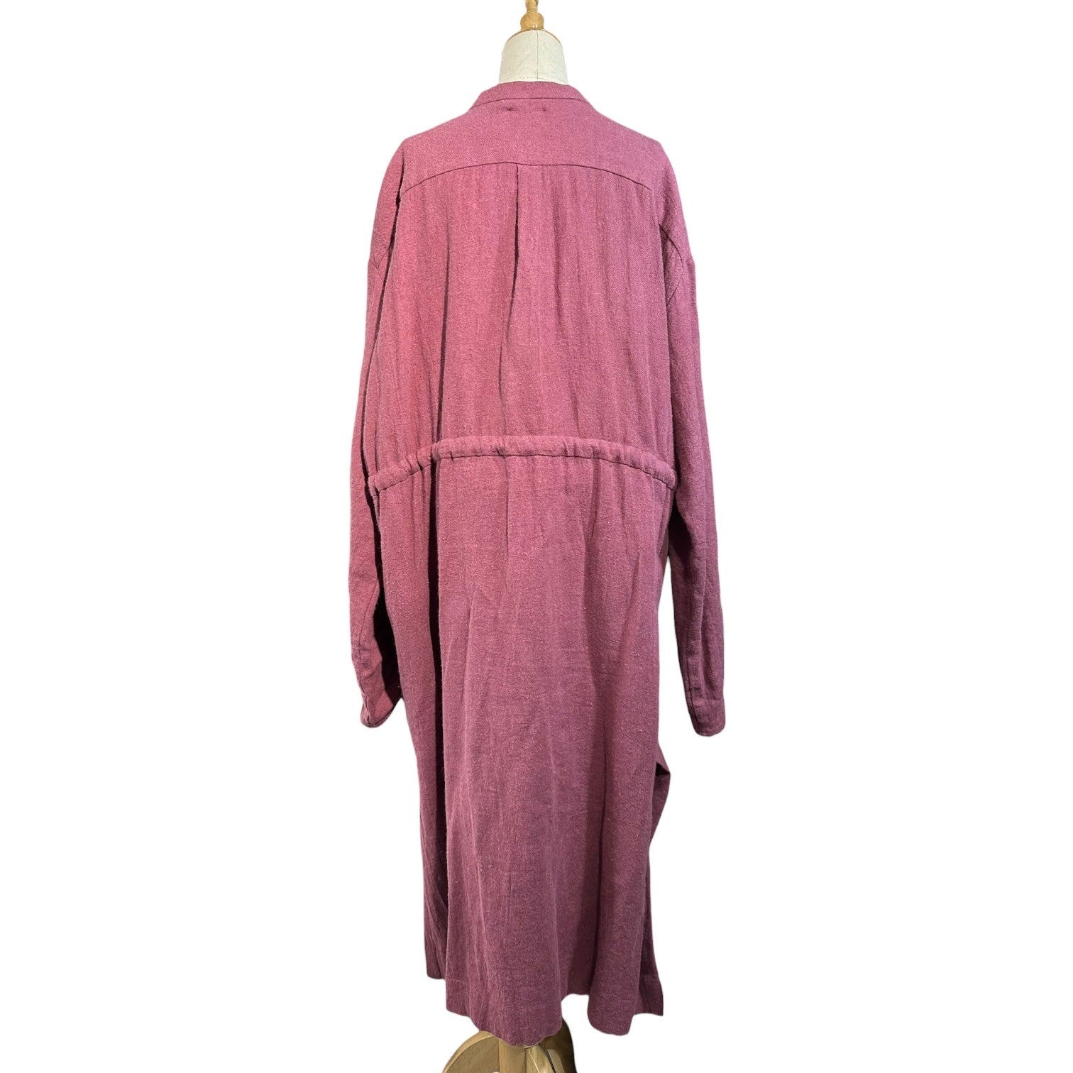 ROGGYKEI(ロギーケイ) 4-Pocket Gathered Waist Linen-Wool One-Piece 4ポケット ウェスト ギャザー リネン ウール ワンピｰス SH03/01 M ピンク