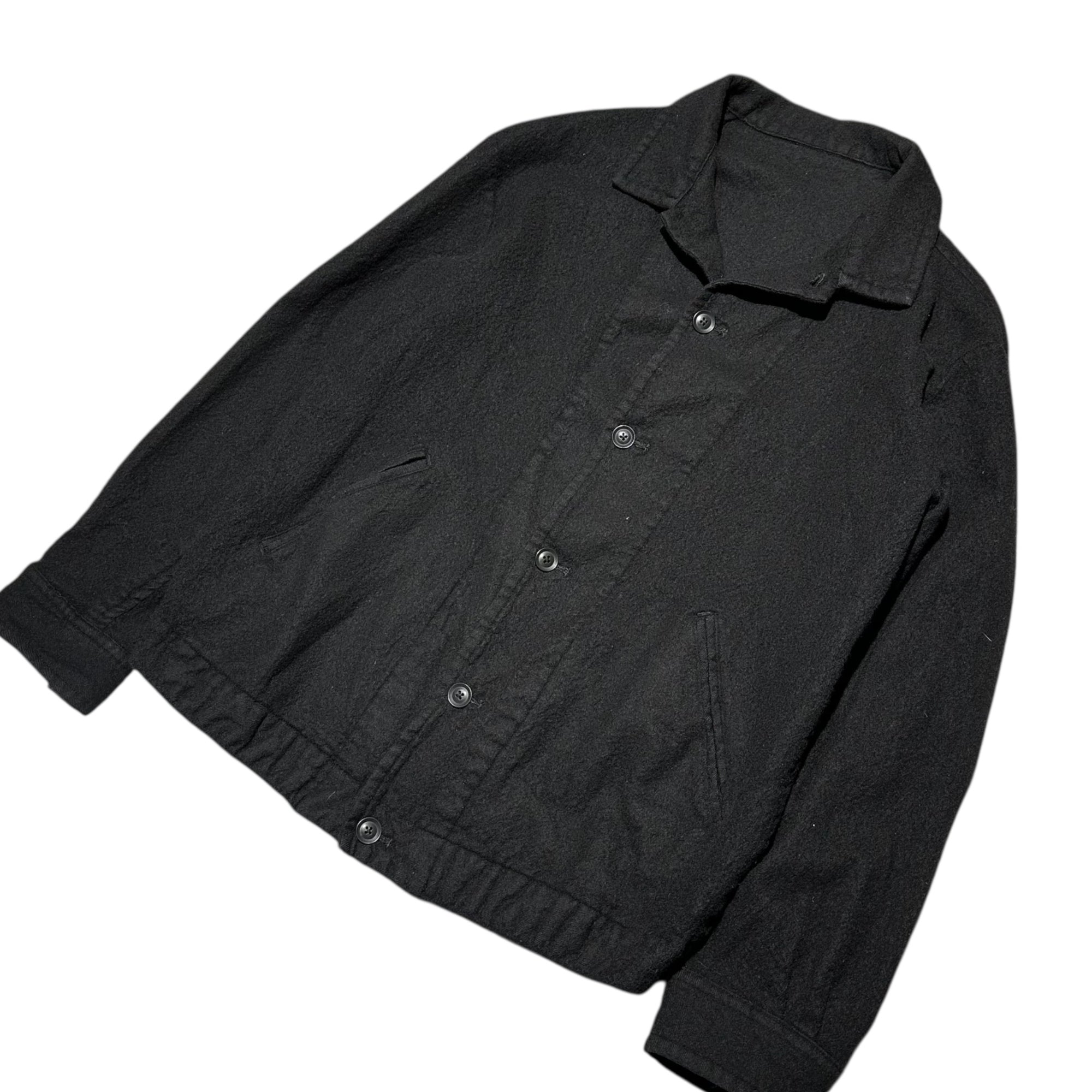 Y's for men(ワイズフォーメン) 90's Archive Wool Fulling Jacket 90年代 アーカイブ ウール 縮絨 ジャケット 4(L程度) ブラック ブルゾン 90年代